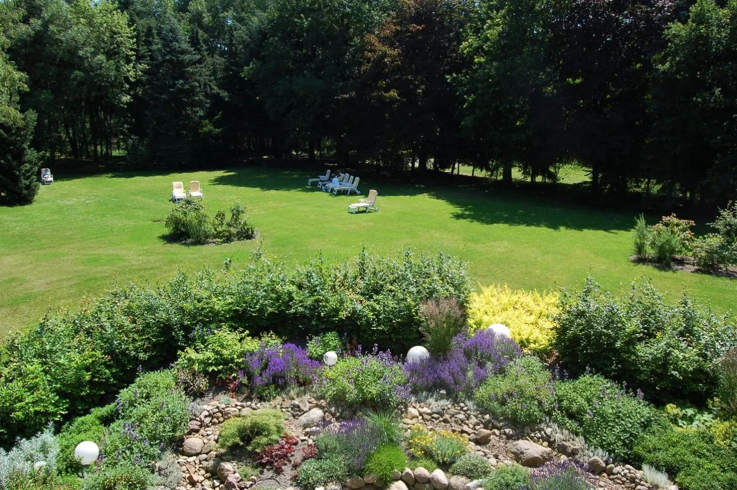Garden view in Hotel Heide Kröpke