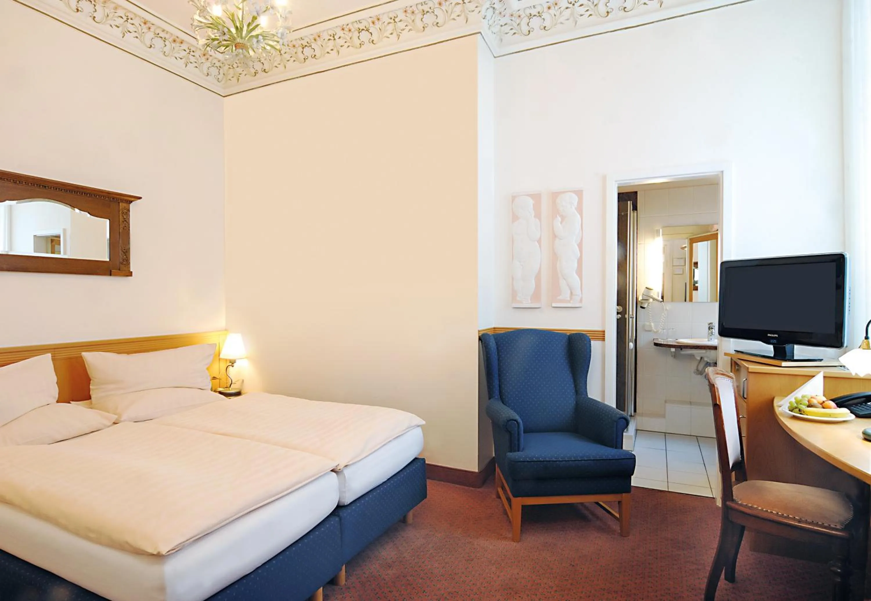 Bed in Hotel Jugendstil