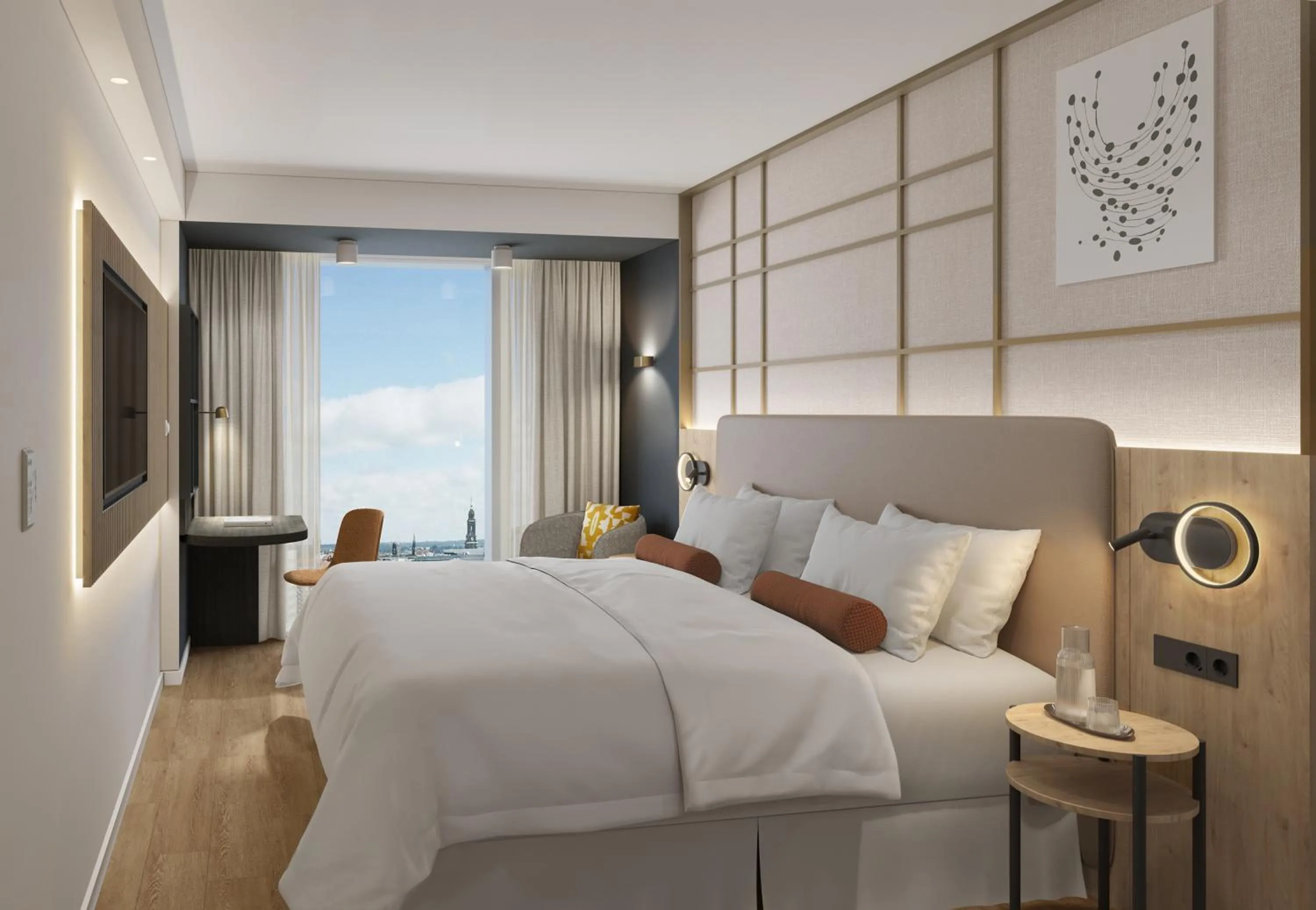 Bedroom, Bed in Barceló Dresden Newa