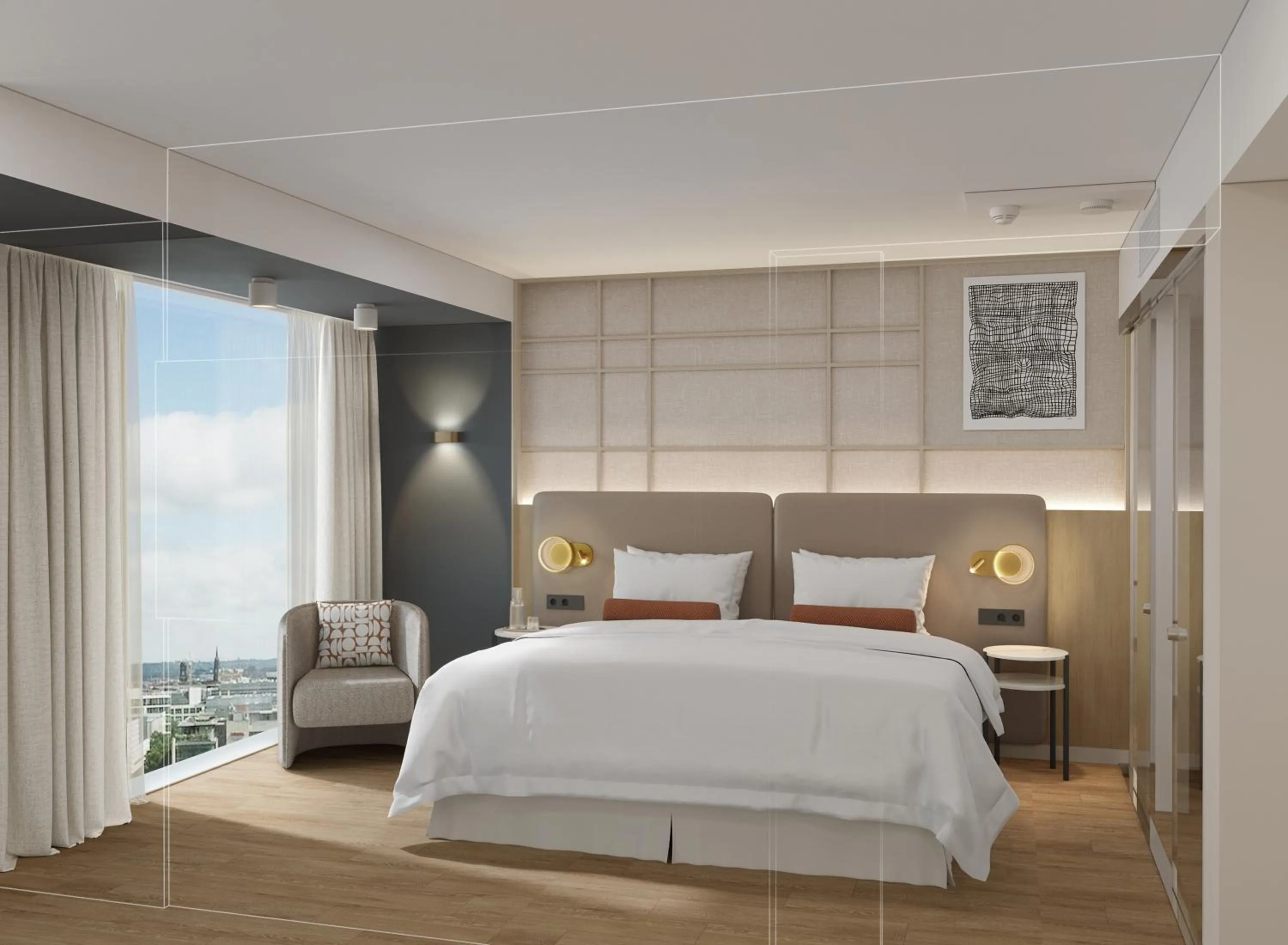 Bedroom, Bed in Barceló Dresden Newa