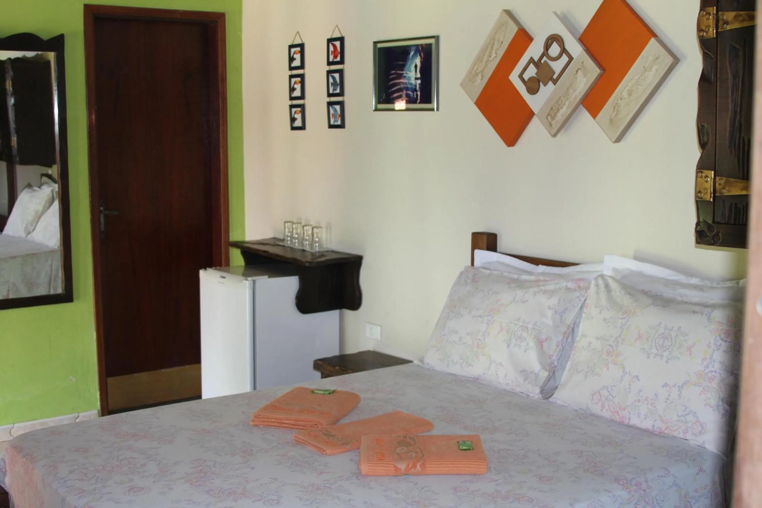 Bed in Pousada Jacare Pepira