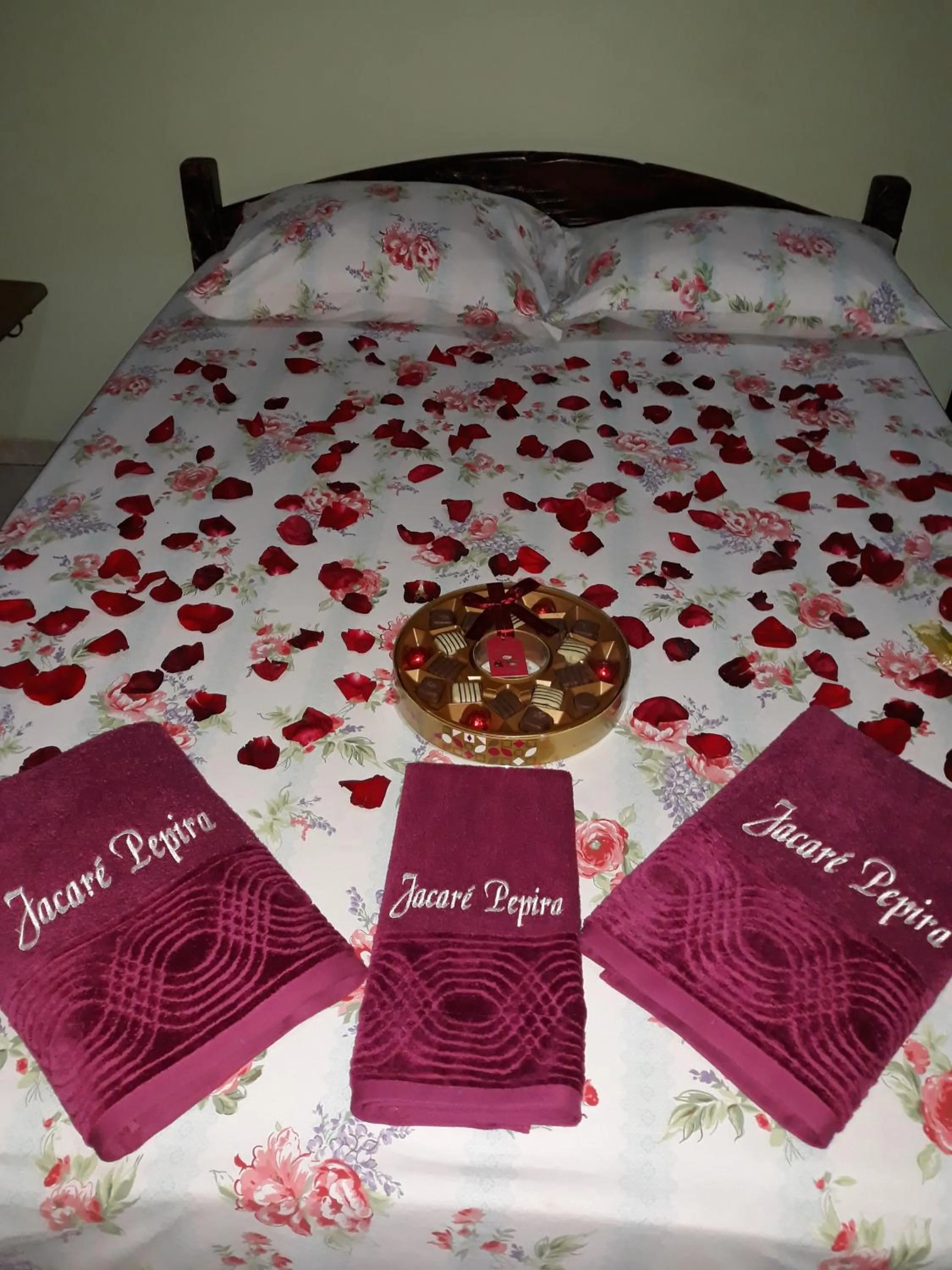 Bed in Pousada Jacare Pepira