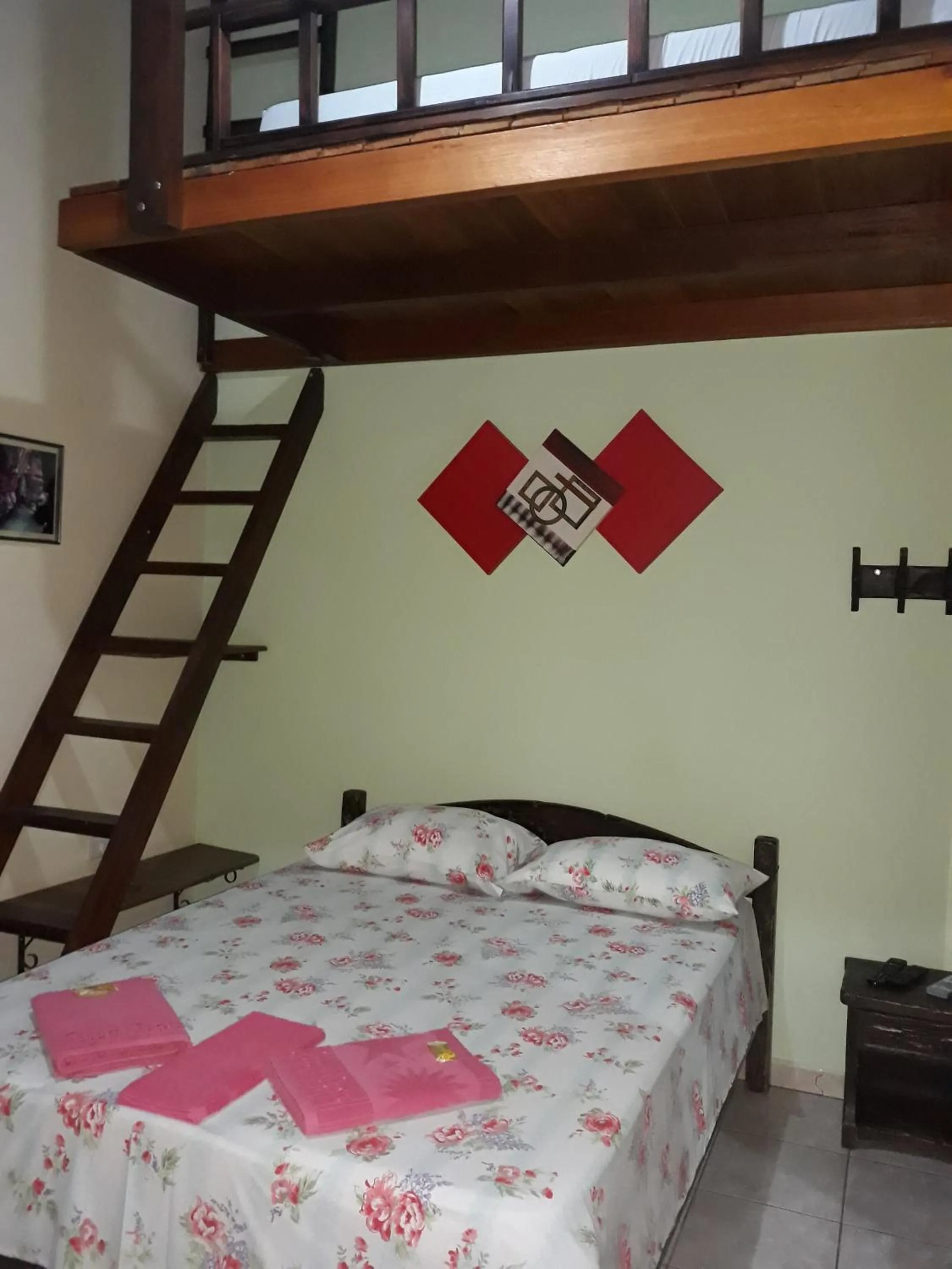 Bed in Pousada Jacare Pepira