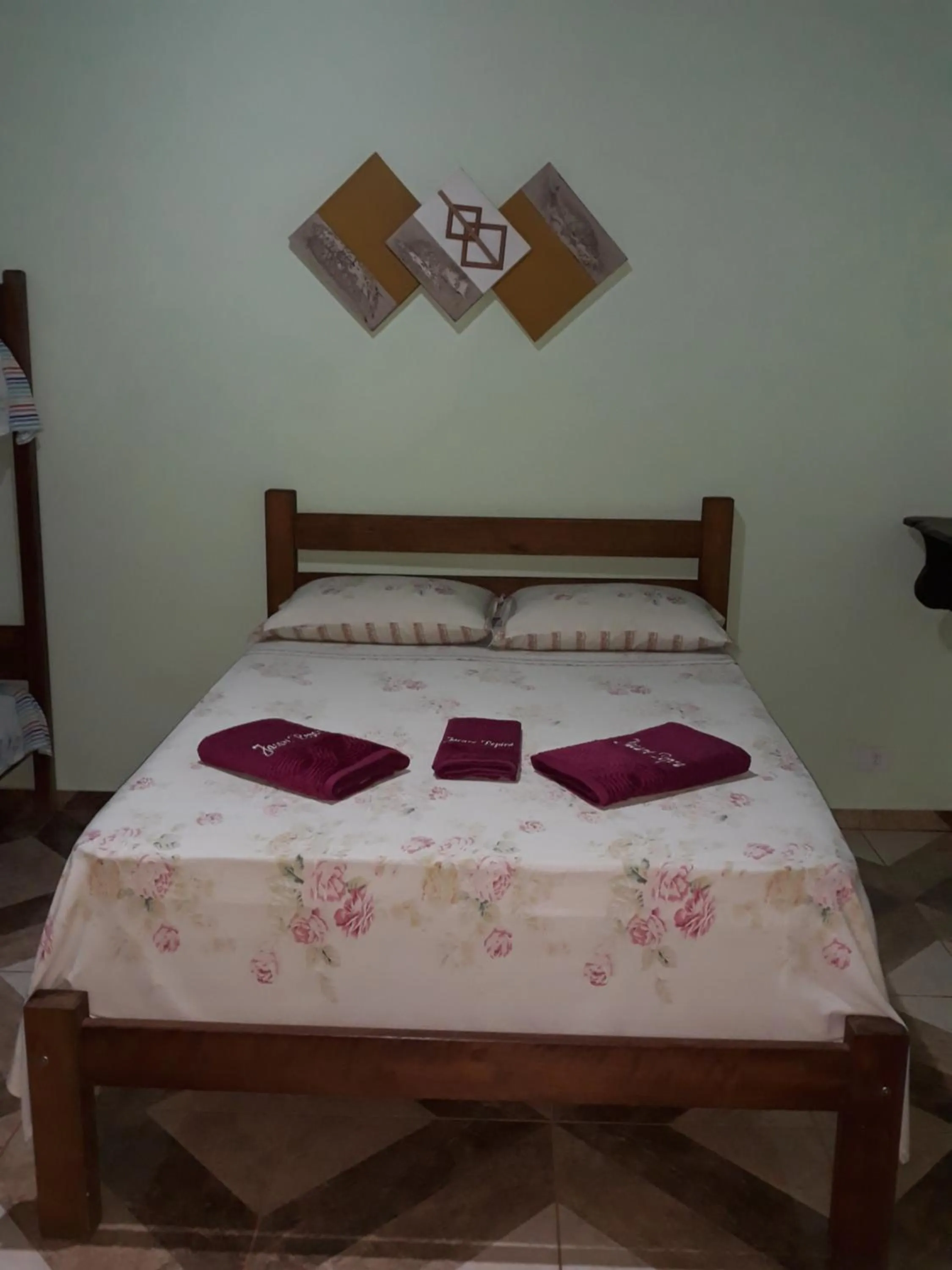 Bed in Pousada Jacare Pepira