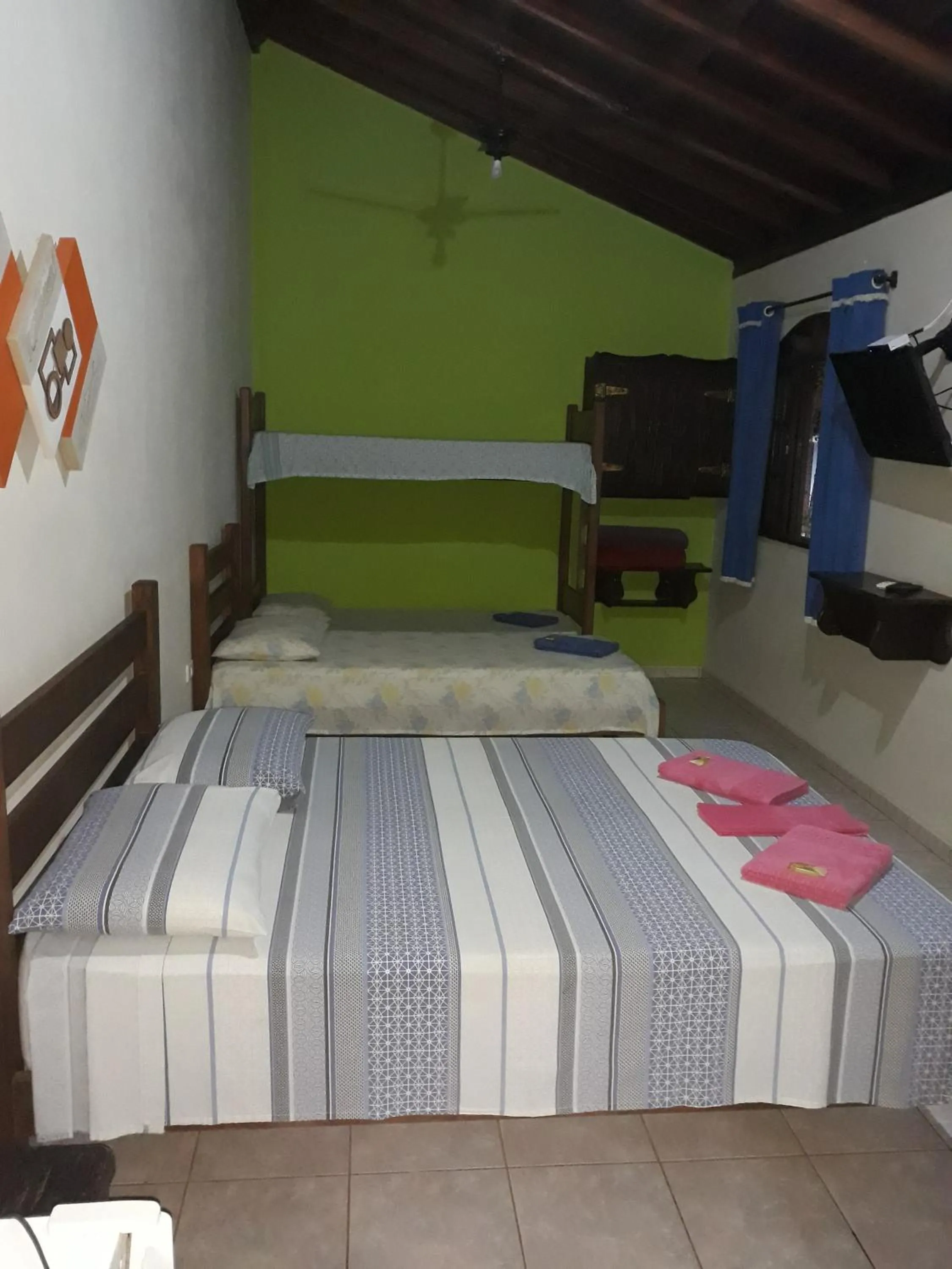 Bed in Pousada Jacare Pepira