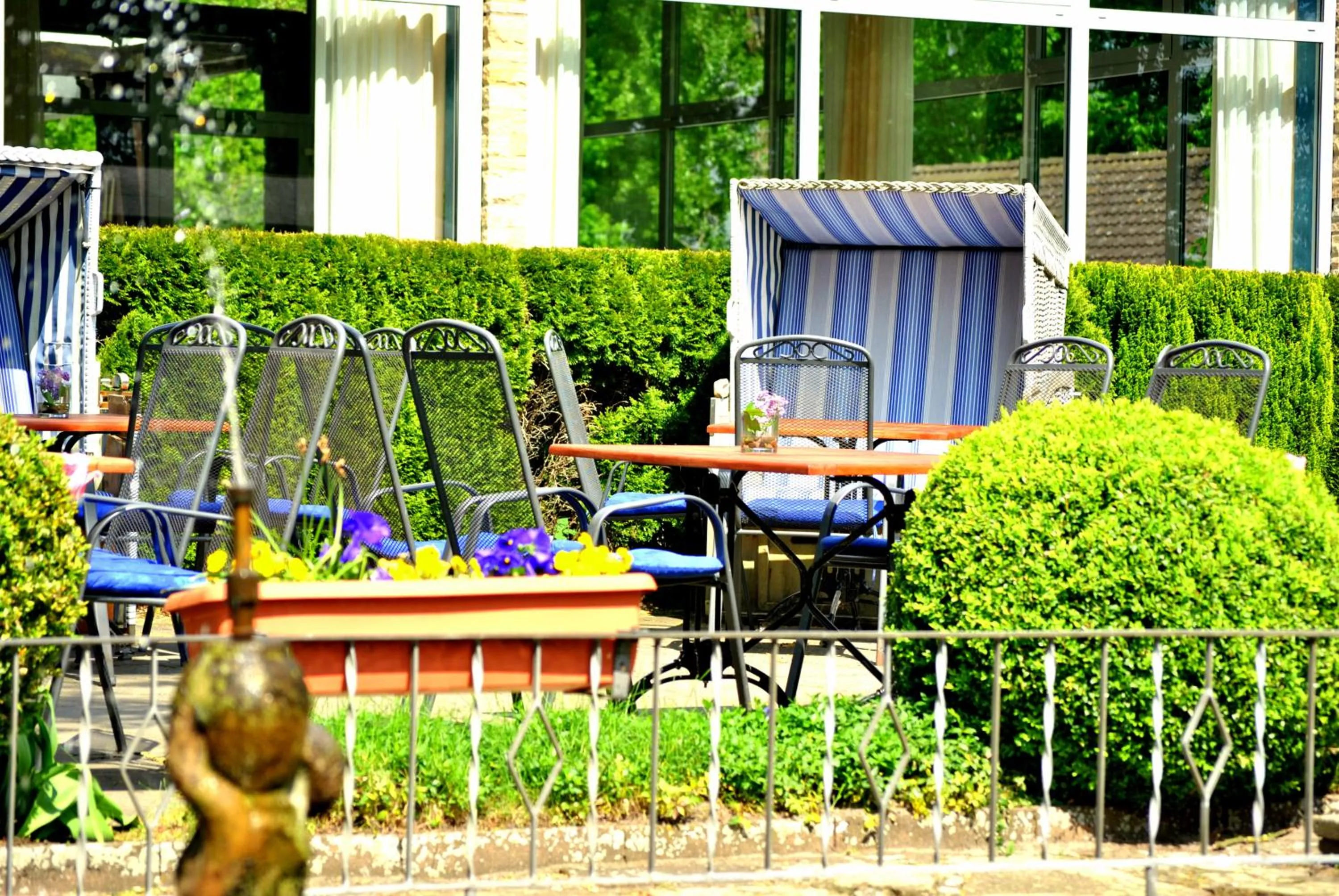 Patio in Hotel Saltenhof