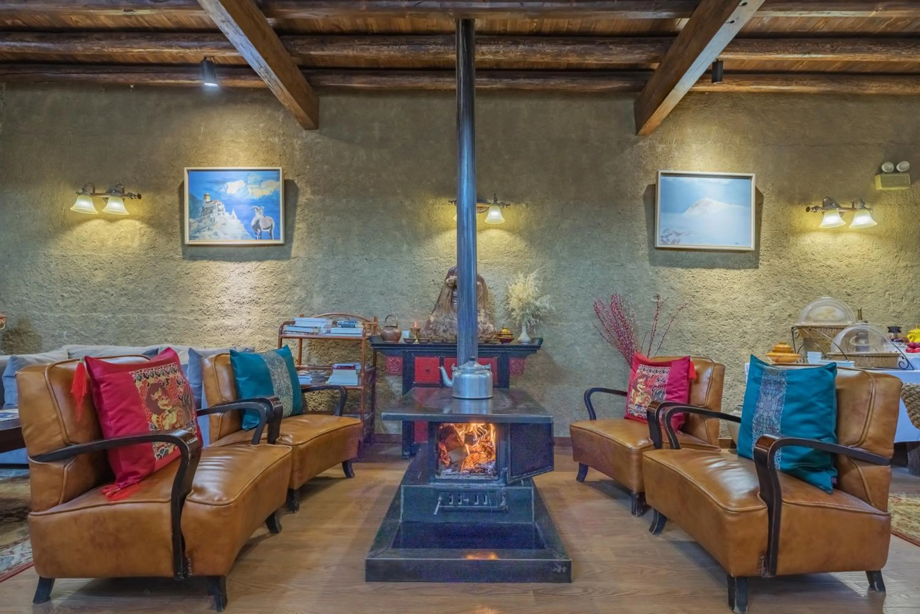 Seating area in Arro Khampa By Zinc Journey Shangri-la