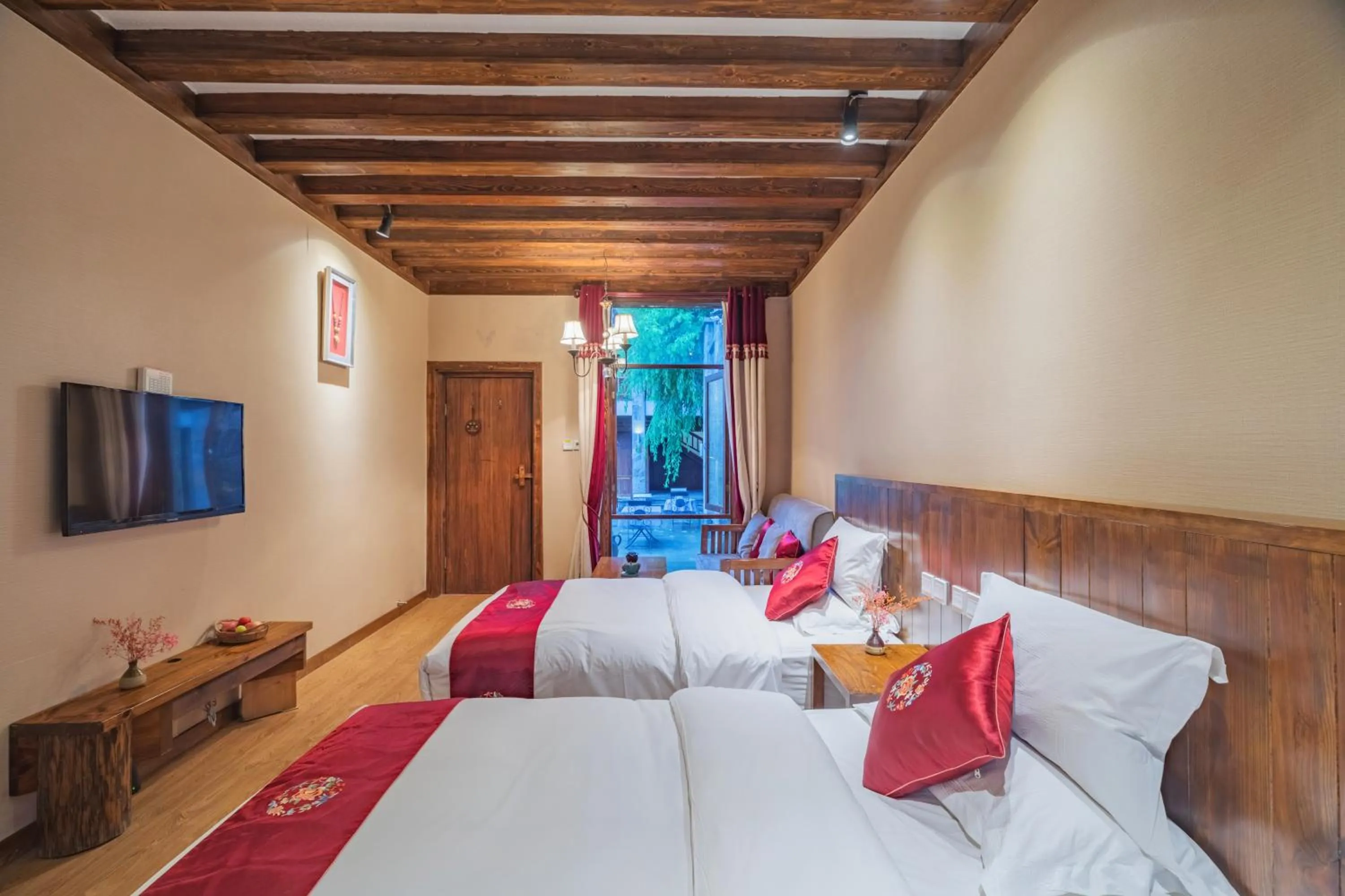 Photo of the whole room, Bed in Arro Khampa By Zinc Journey Shangri-la