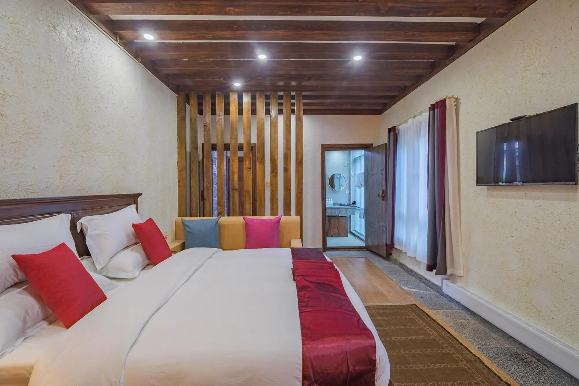 Photo of the whole room, Bed in Arro Khampa By Zinc Journey Shangri-la