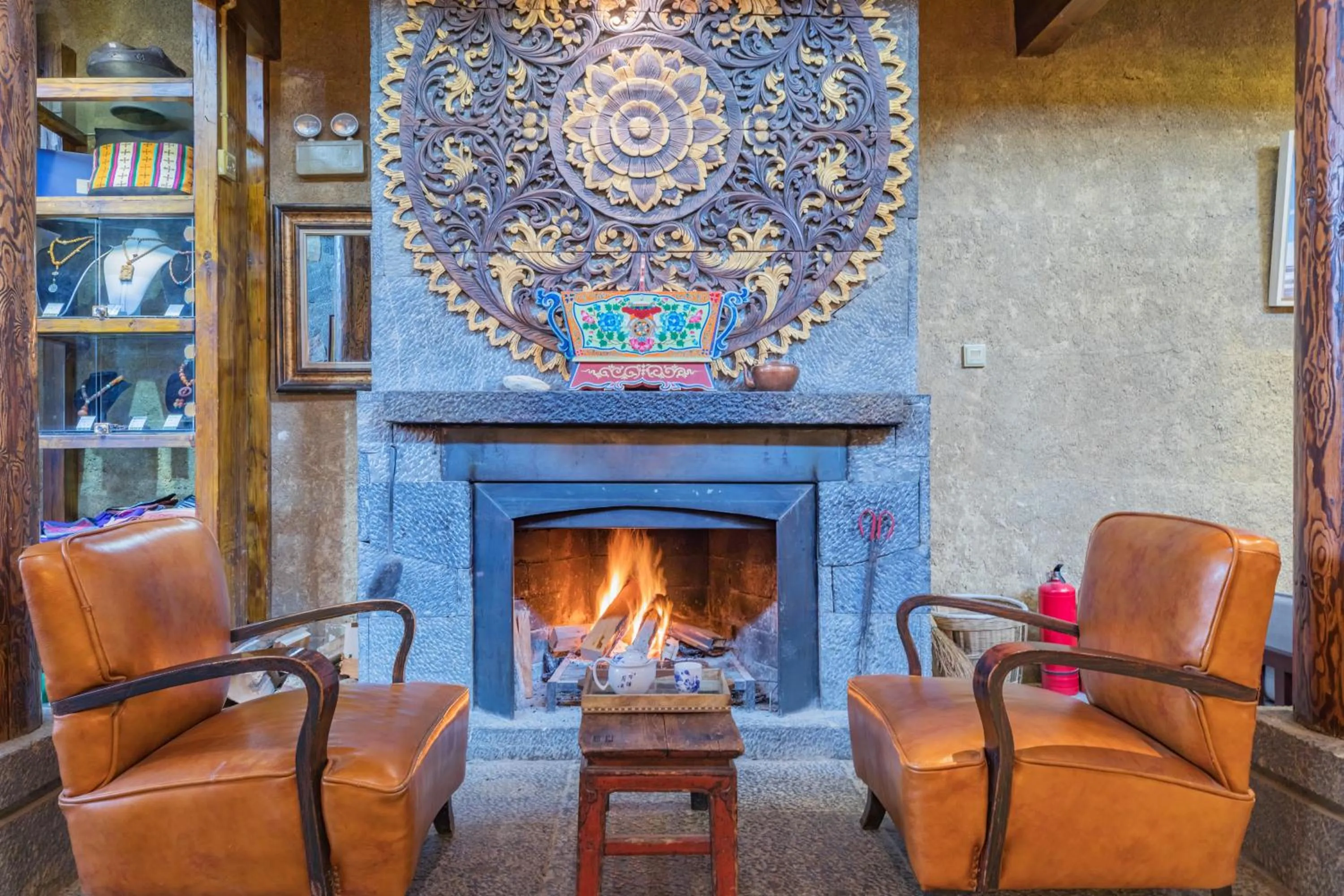 Seating area in Arro Khampa By Zinc Journey Shangri-la