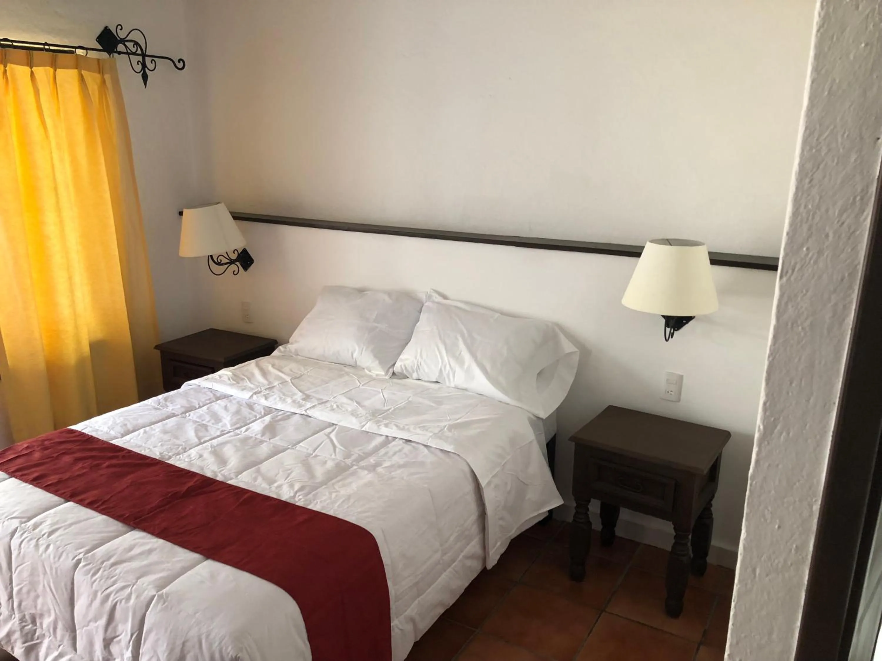 Bed in Hotel Antigua Posada