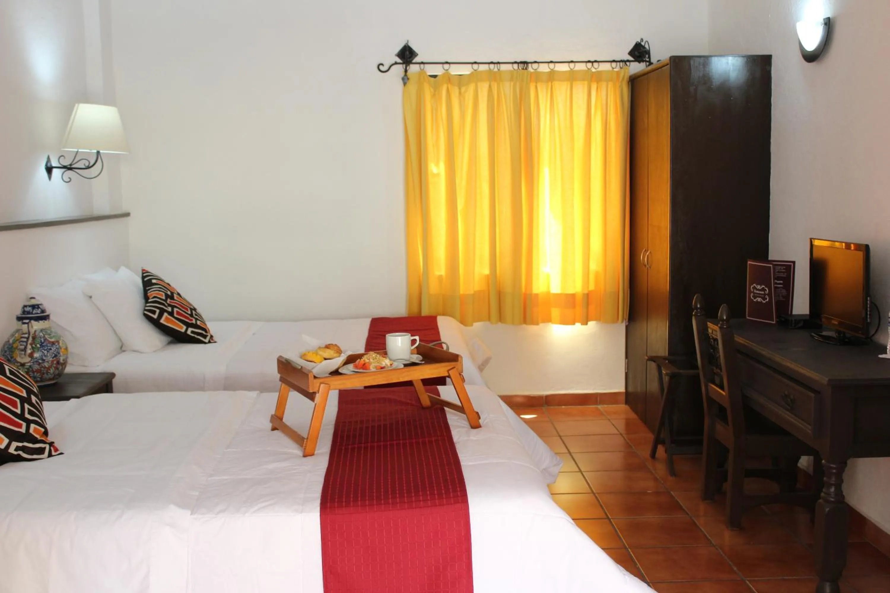 Bed in Hotel Antigua Posada