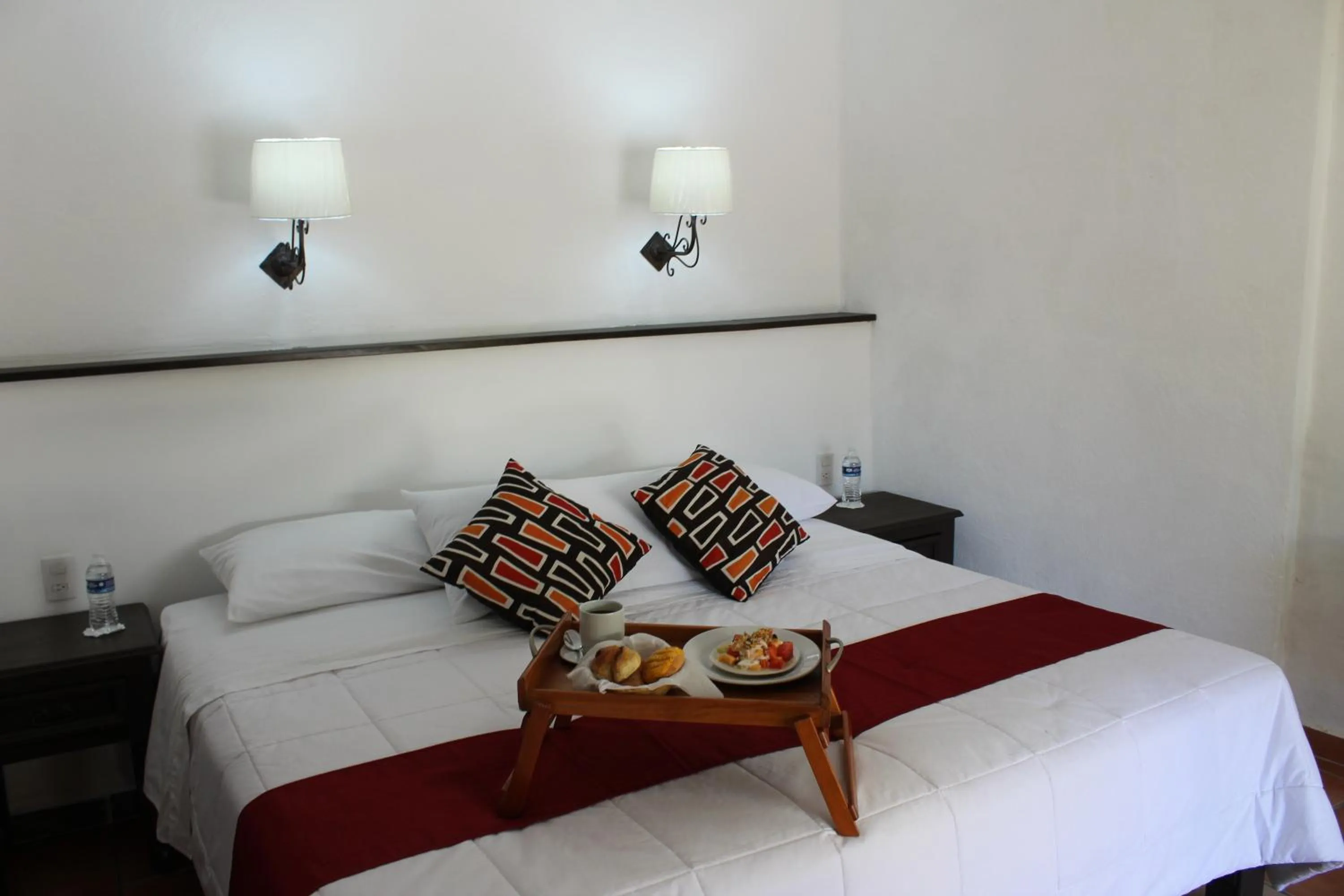 Bed in Hotel Antigua Posada