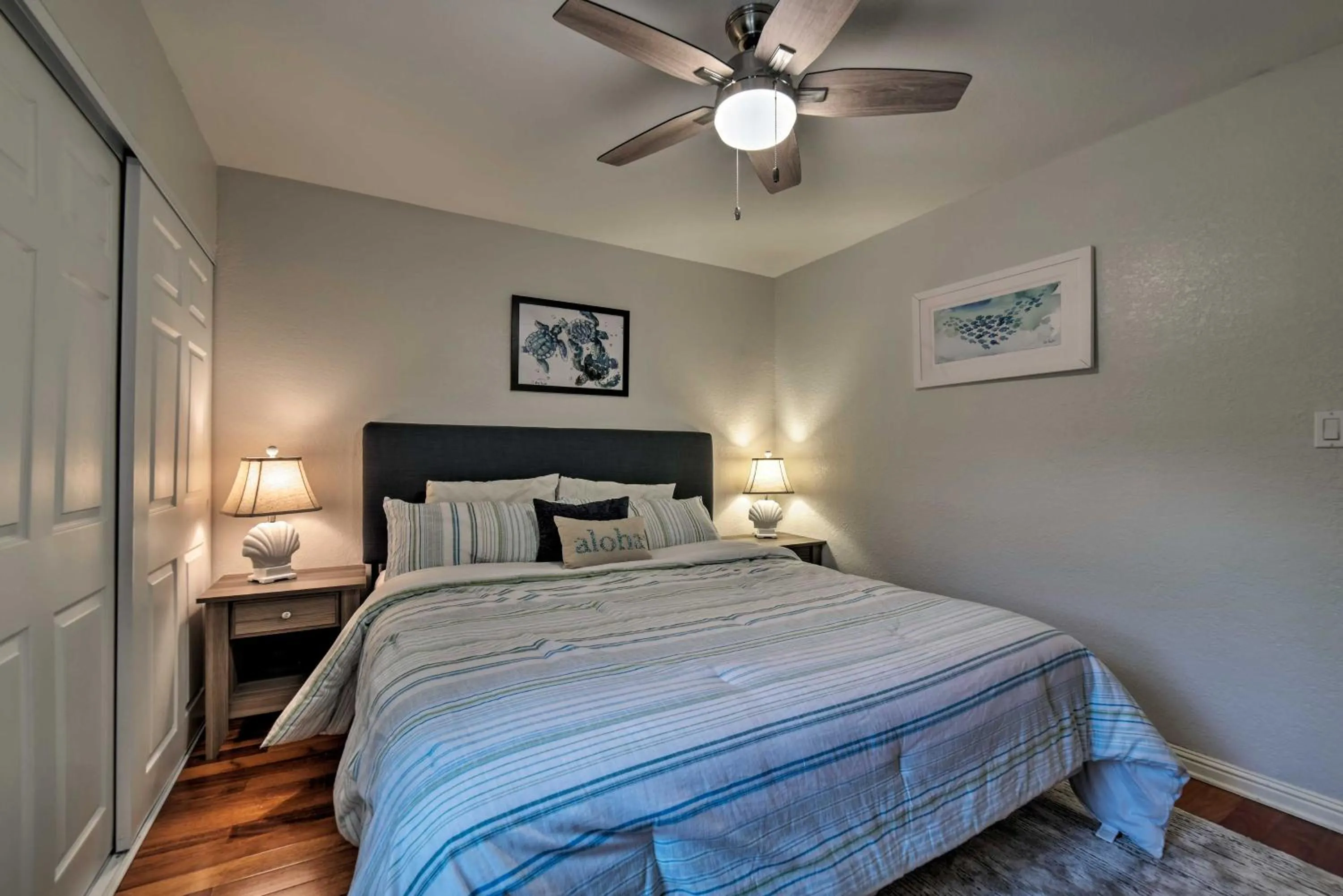 Bed in Garden View Condo with Pool - 400 Feet to Beach!