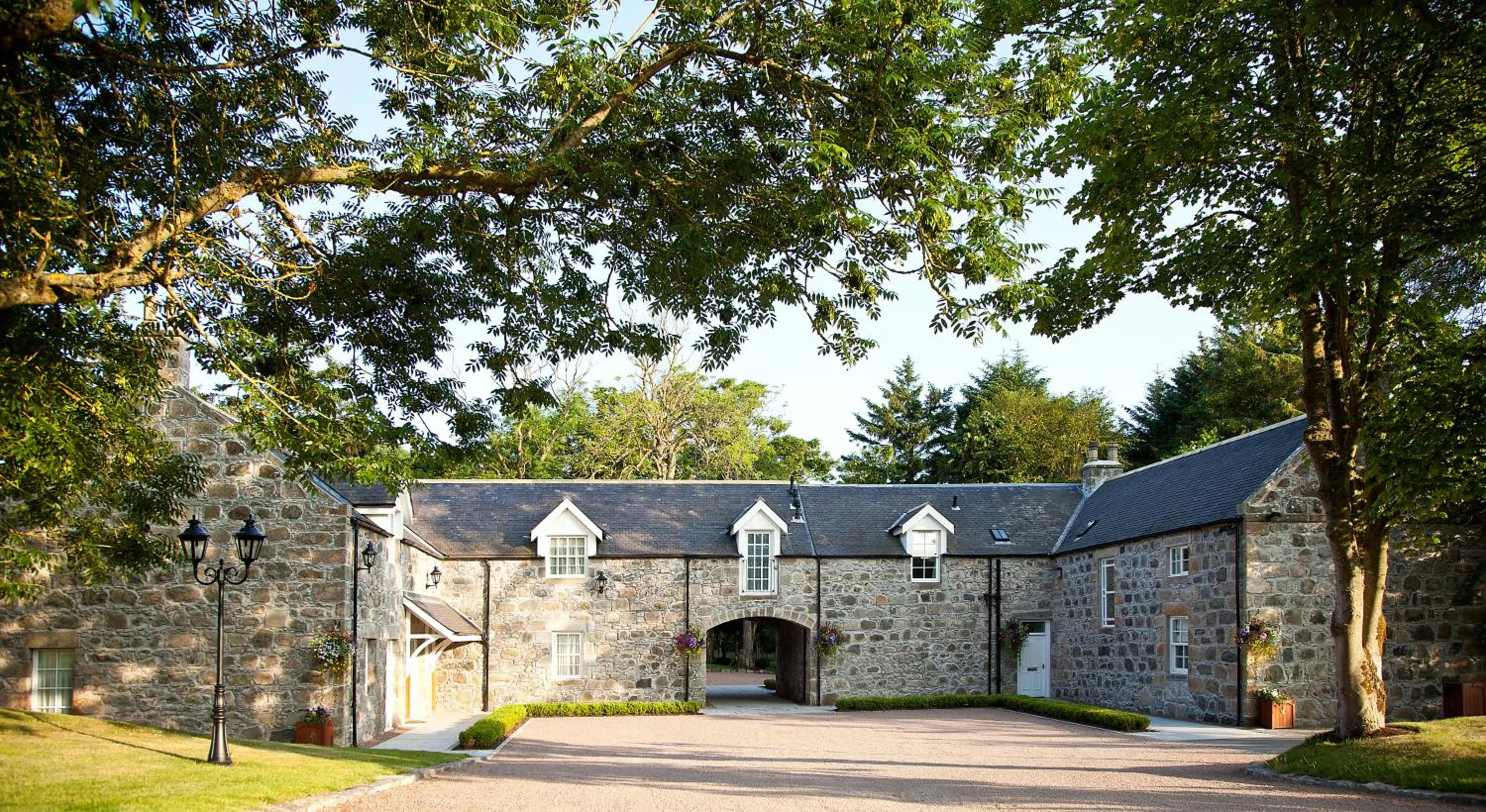 Facade/entrance in Trump MacLeod House & Lodge, Scotland
