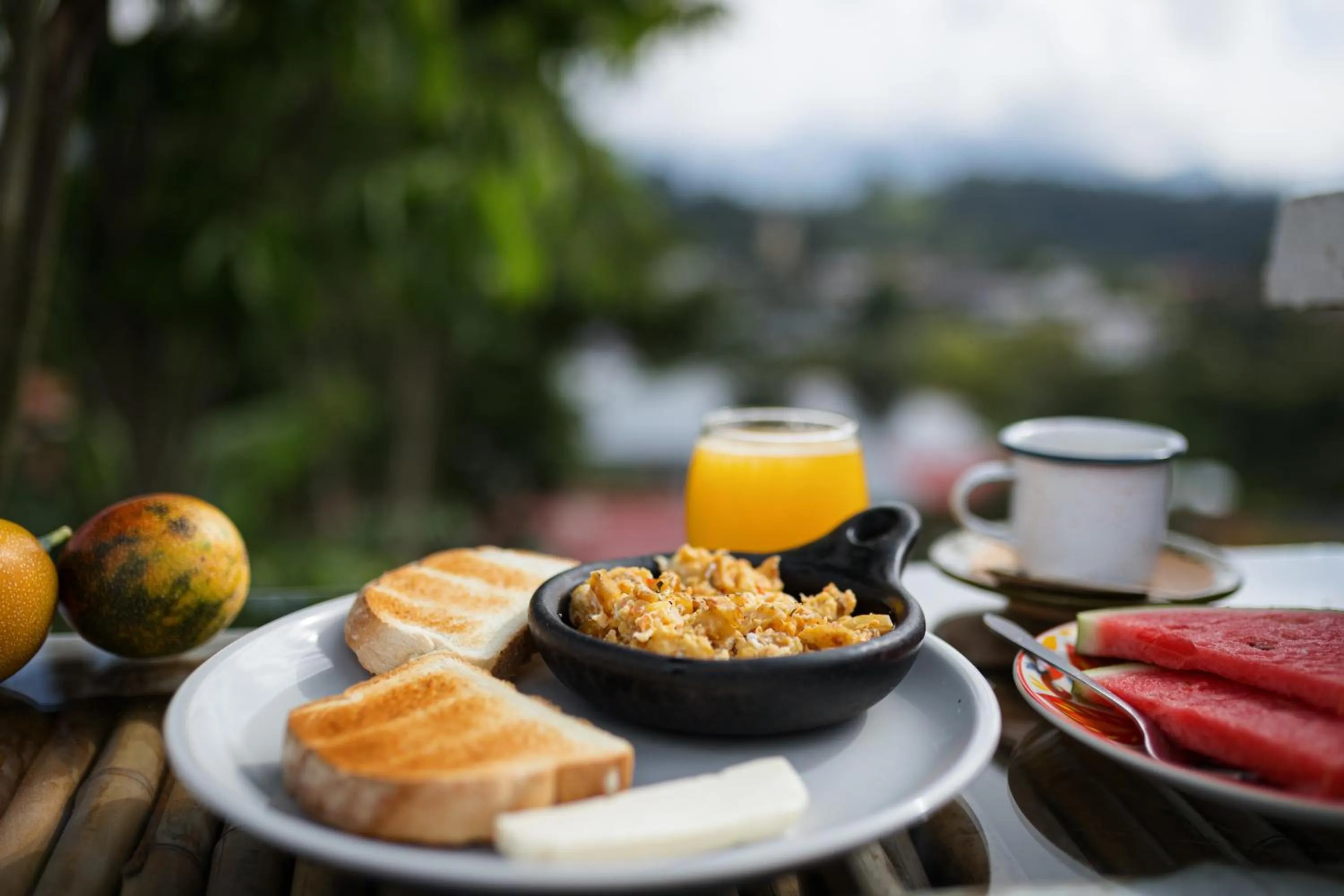 Breakfast in Hotel Kawa Mountain Retreat