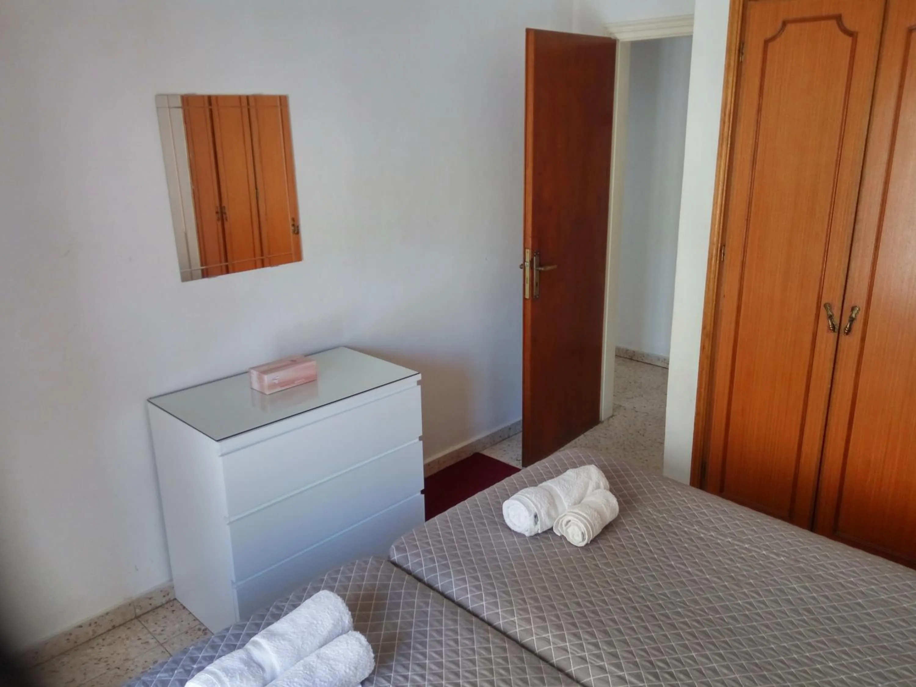 Bed in Elenapa Holiday Apartments