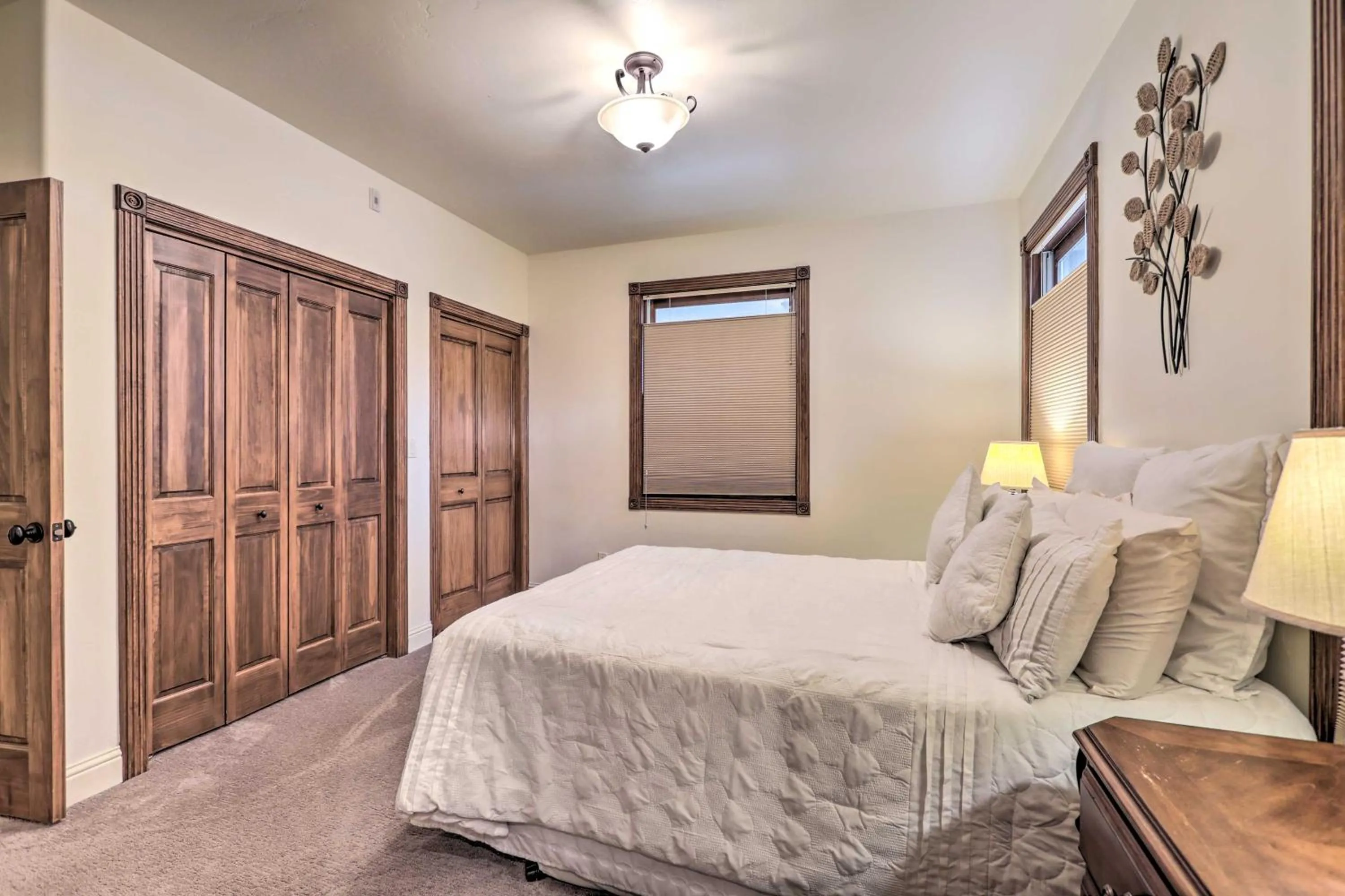 Bed in Cozy Central Glenwood Springs Condo with 2 Decks!