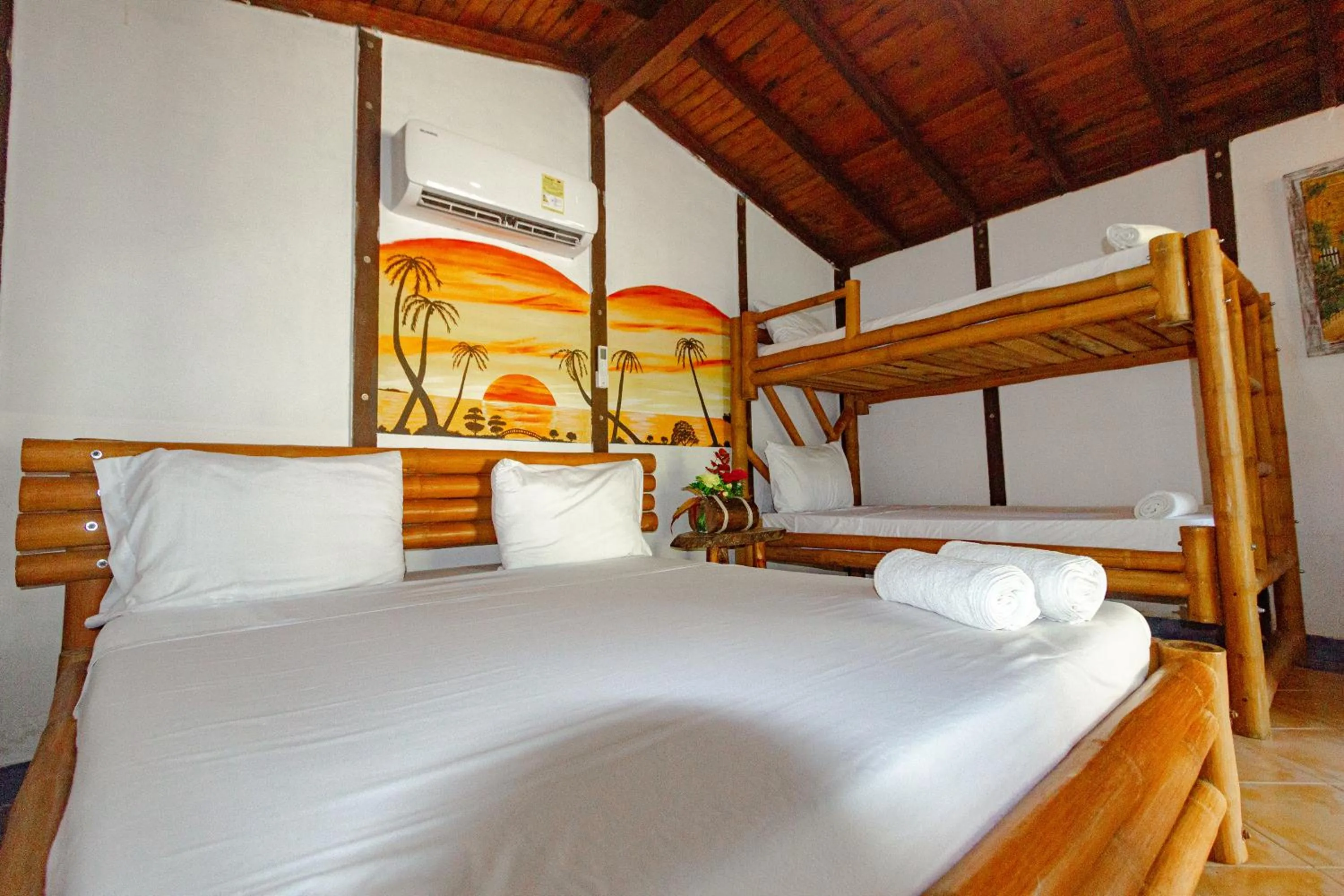 Bed in Marazao Beach Hotel & Spa