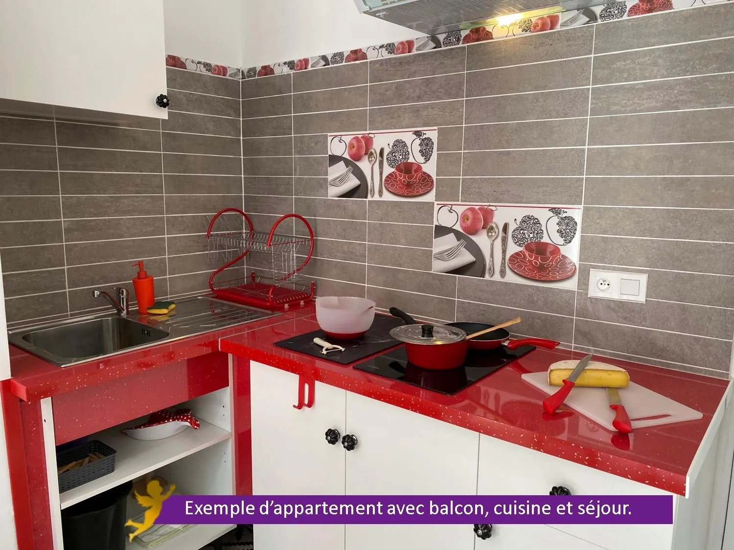 Kitchen or kitchenette in Domaine des Anges