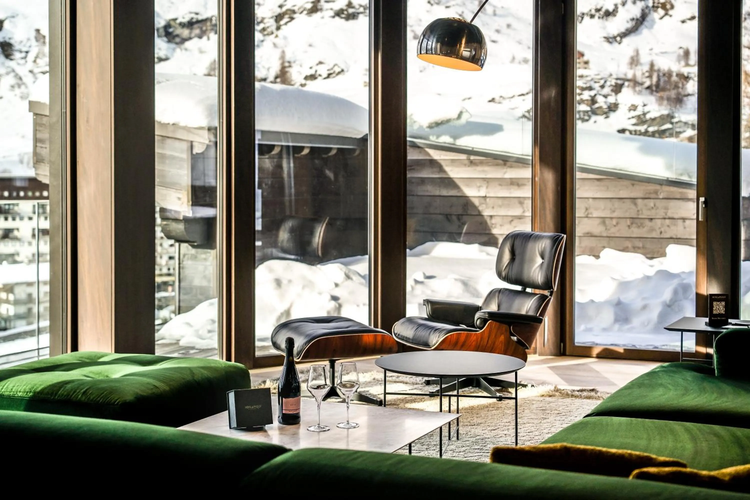 Living room in Hotel al Piolet