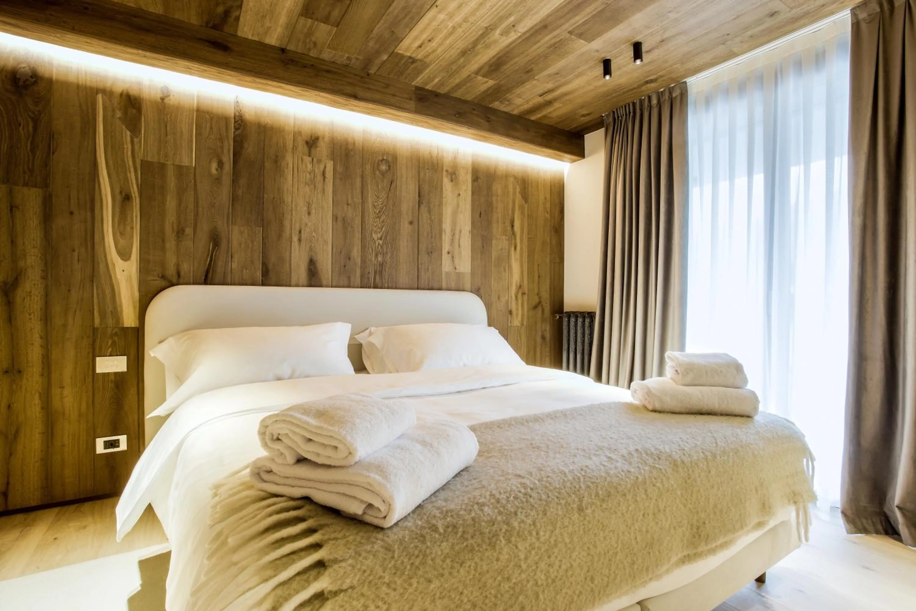 Bedroom, Bed in Hotel al Piolet