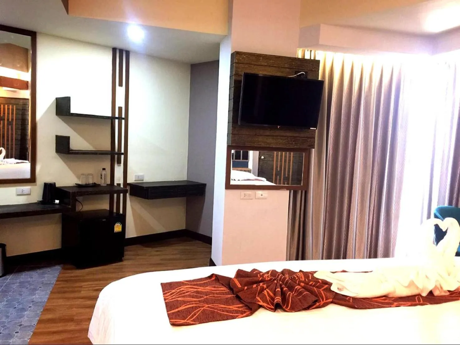 Bed in PS Thungsao Hotel