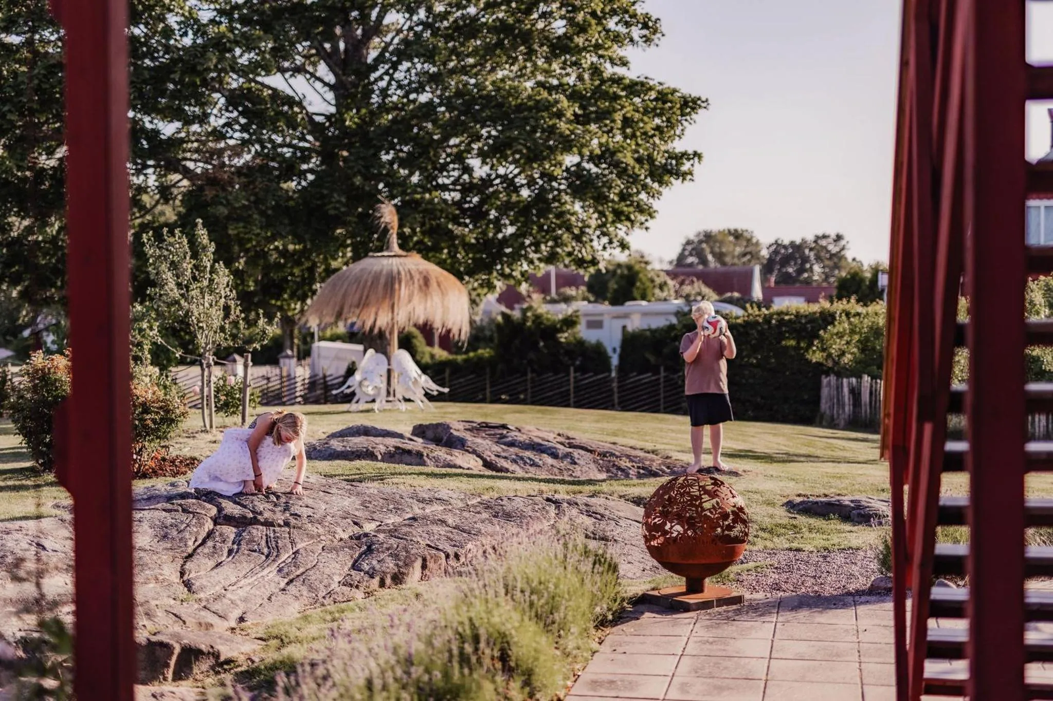 Garden view in Halmstad Gårdshotell