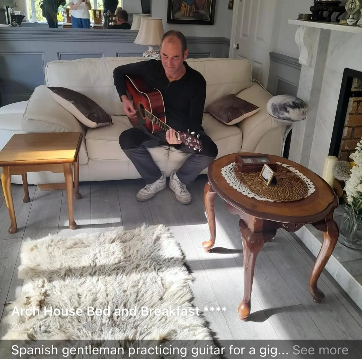 Living room in Arch House