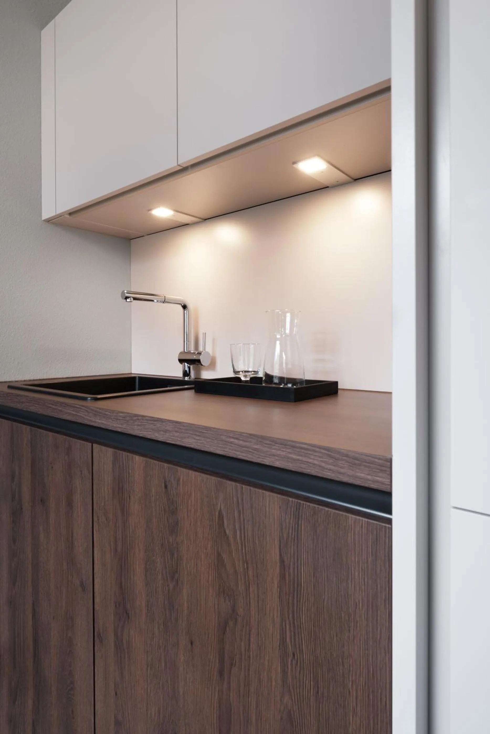 Kitchen or kitchenette in SAXX Apartments "Goldberg Karree"