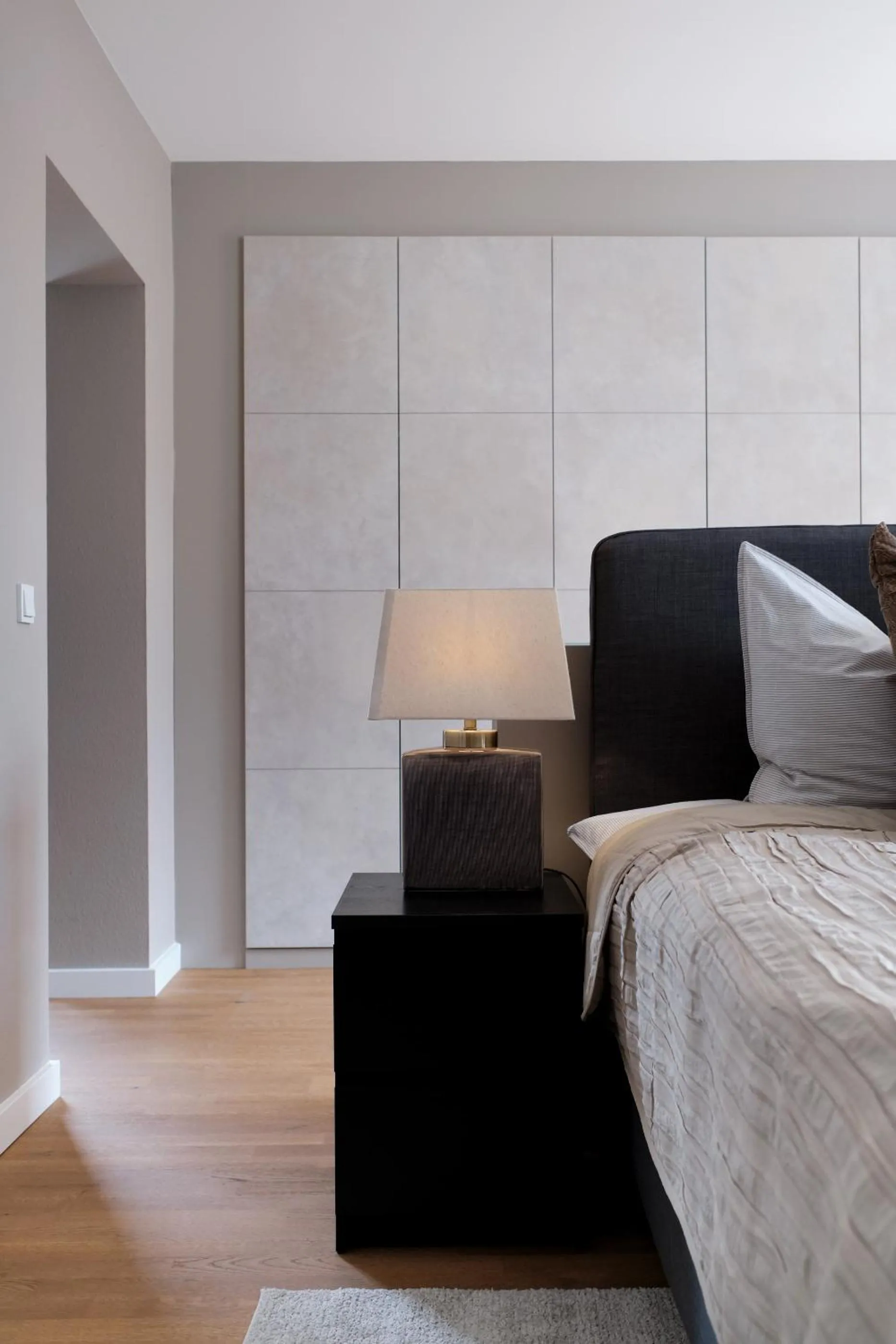 Decorative detail, Bed in SAXX Apartments "Goldberg Karree"