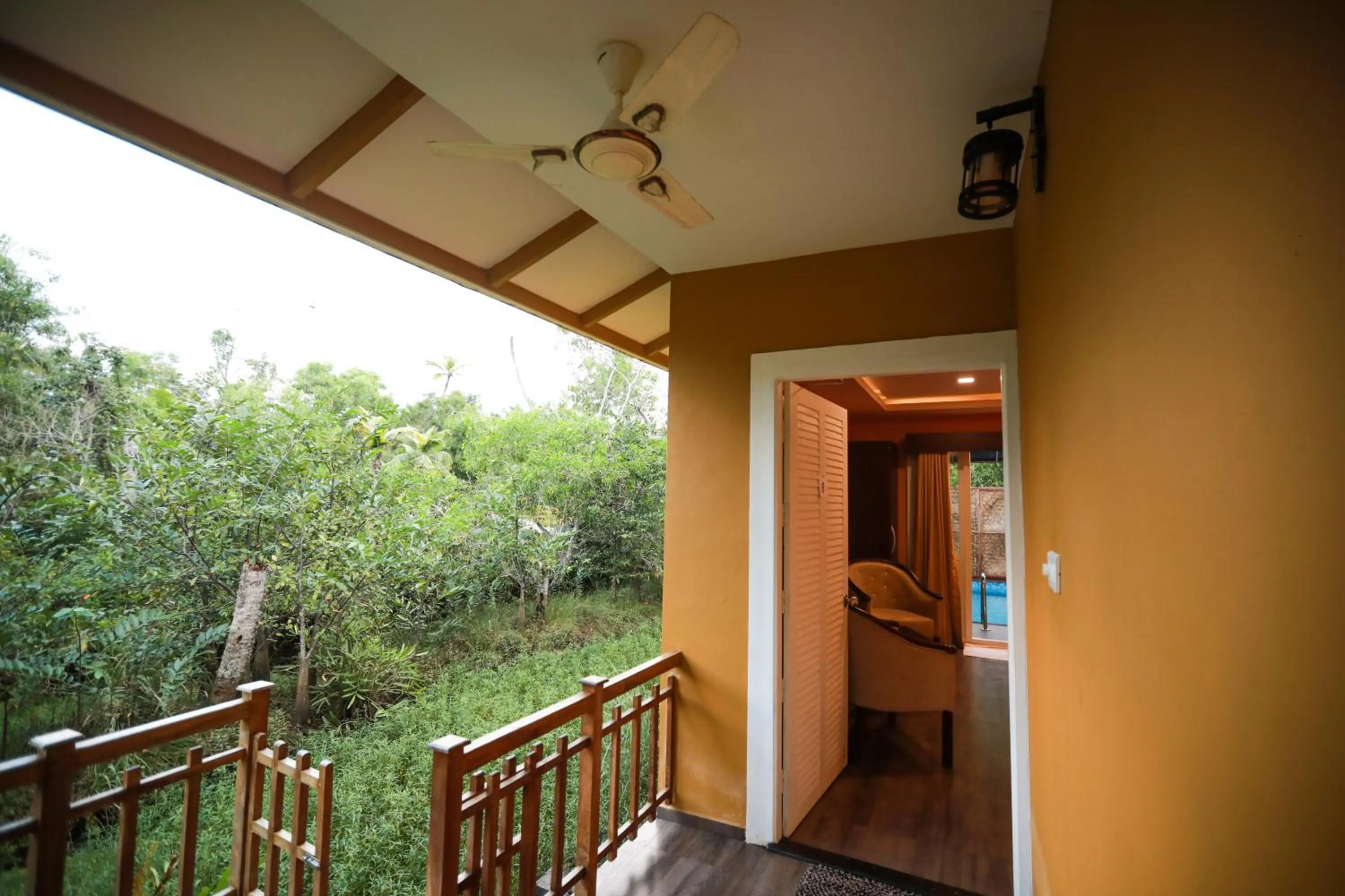 Balcony/Terrace in GoGo Land Resort & Adventurous Sports