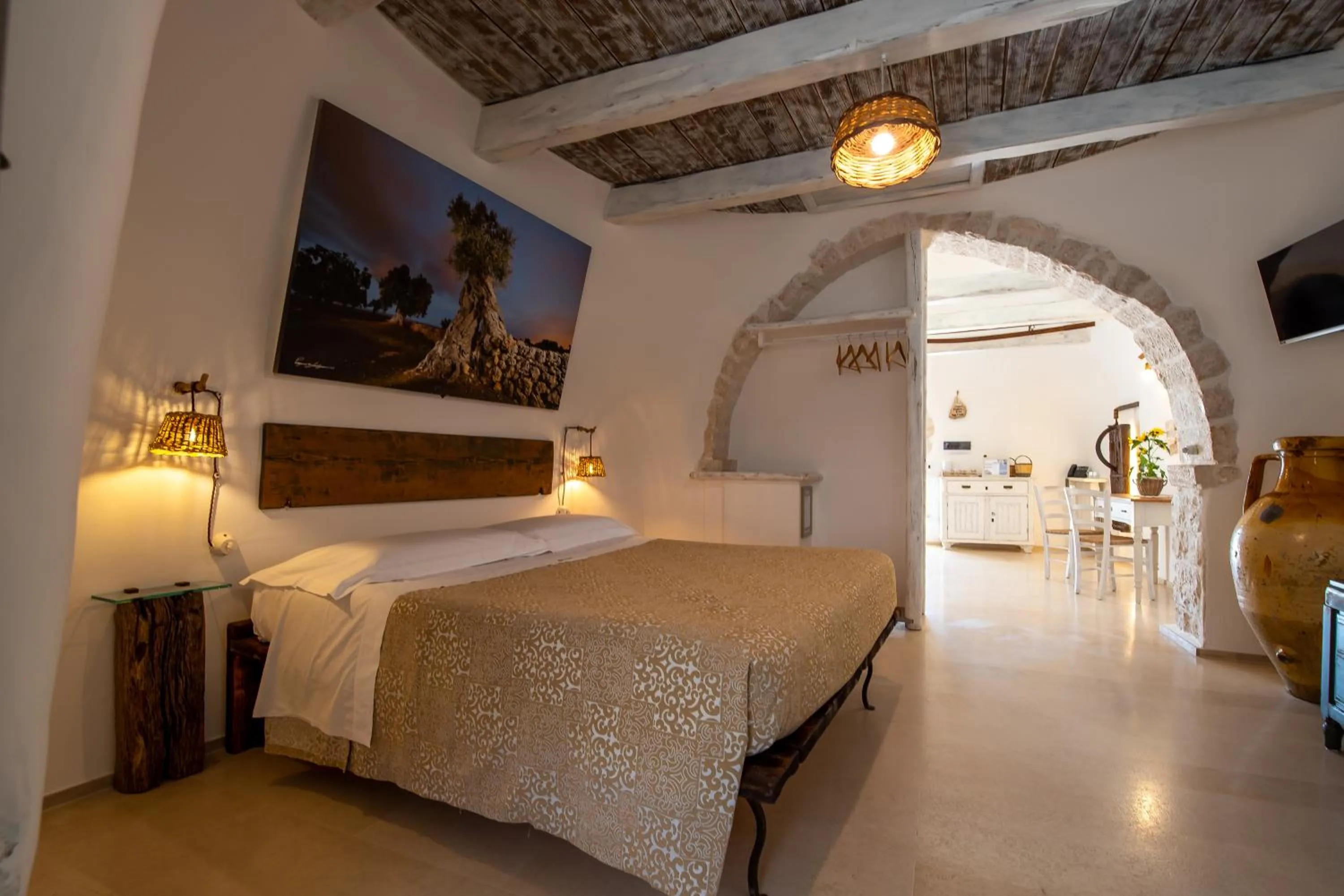 Bedroom, Bed in Trulli Holiday Deluxe & Wellness