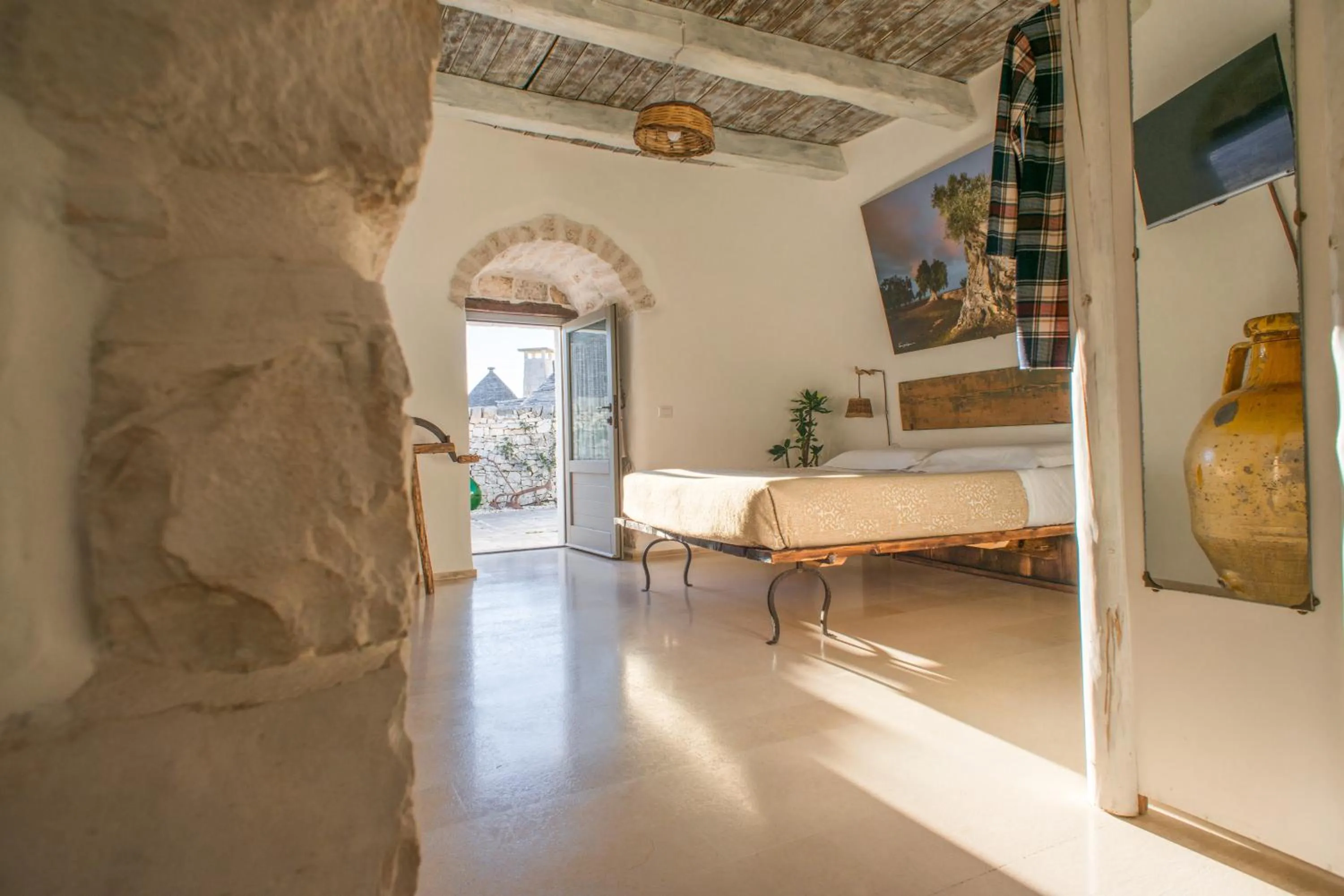 Bedroom, Bed in Trulli Holiday Deluxe & Wellness