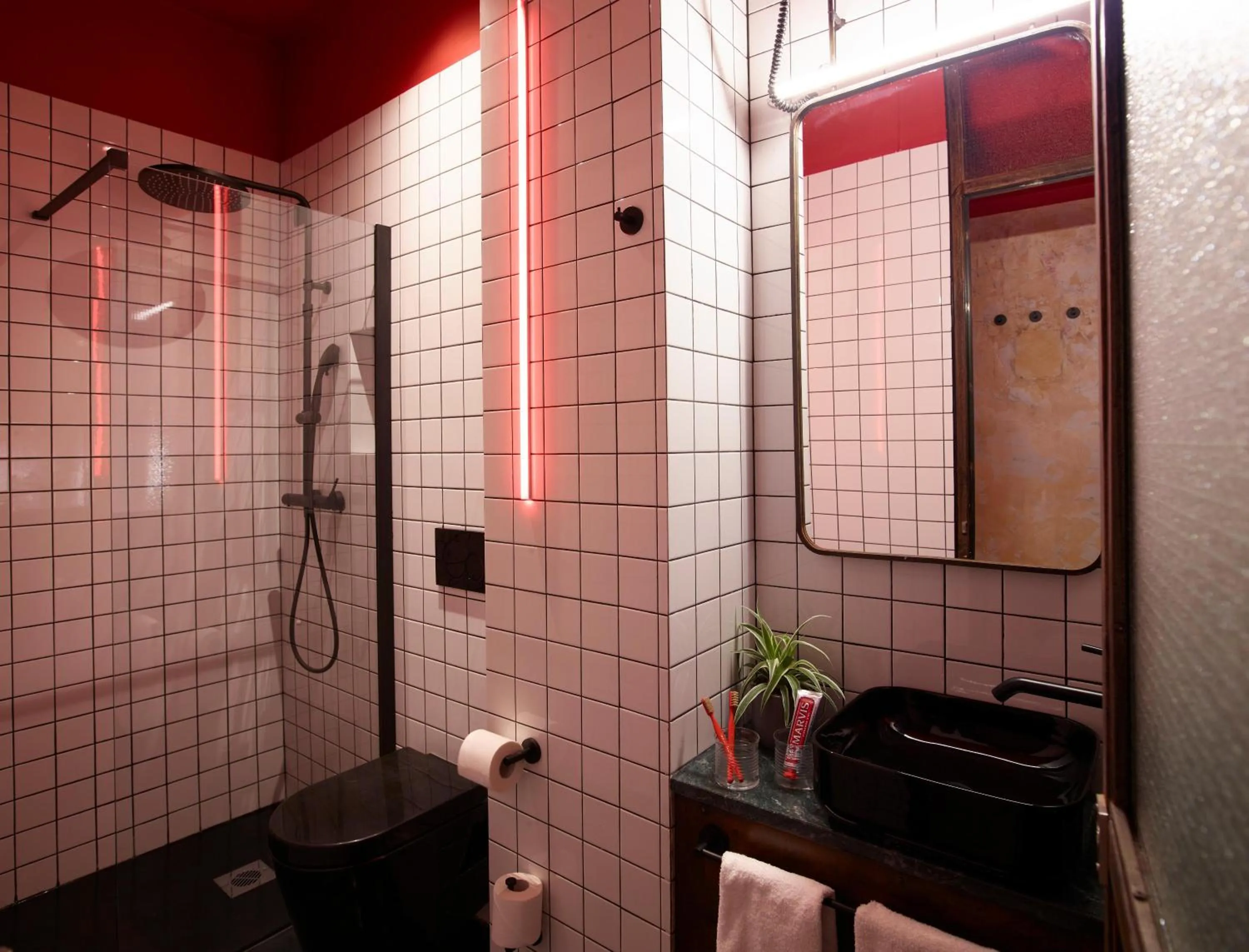 Bathroom in Dave Red Athens