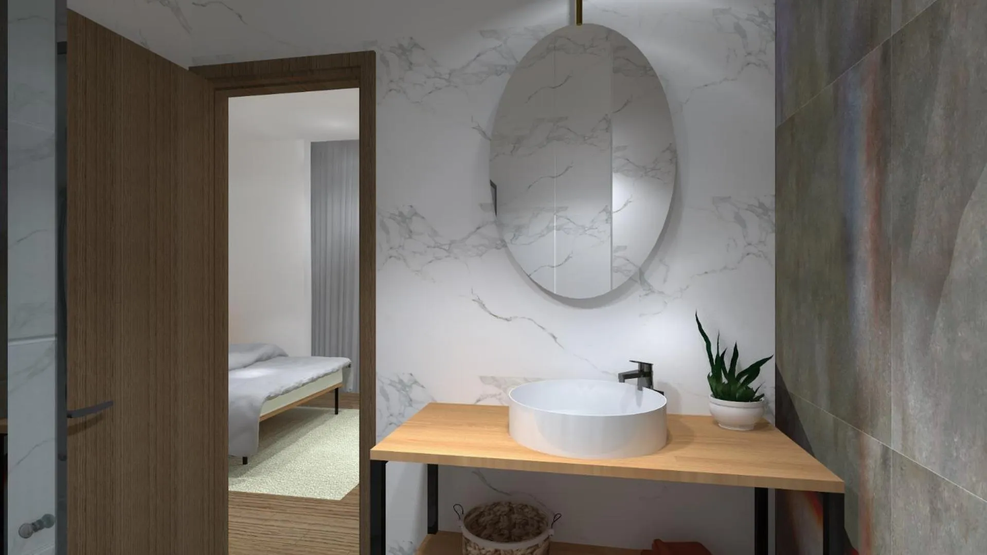 Bathroom in Aethon Airport Project-FREE SHUTTLE by GK Properties