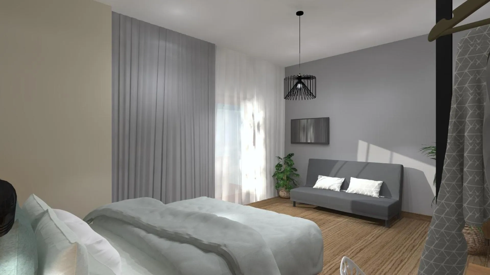 Photo of the whole room, Bed in Aethon Airport Project-FREE SHUTTLE by GK Properties