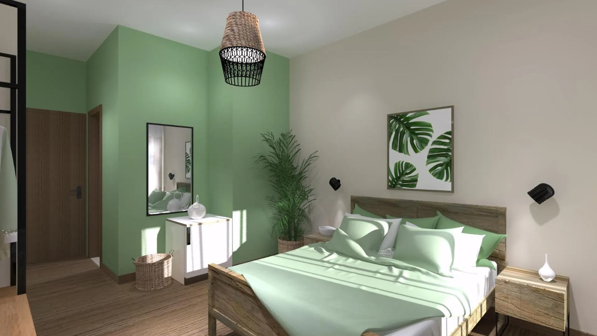 Photo of the whole room, Bed in Aethon Airport Project-FREE SHUTTLE by GK Properties