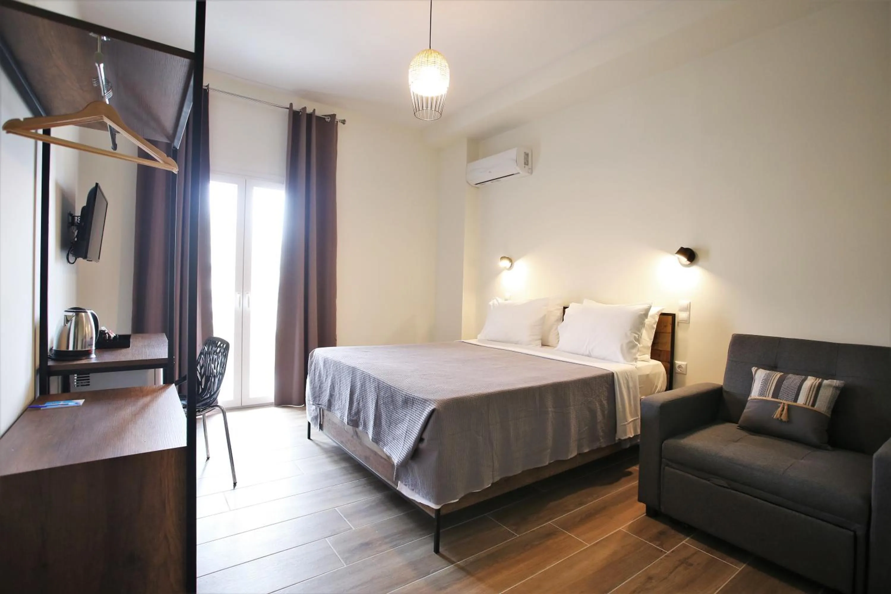 Photo of the whole room, Bed in Aethon Airport Project-FREE SHUTTLE by GK Properties