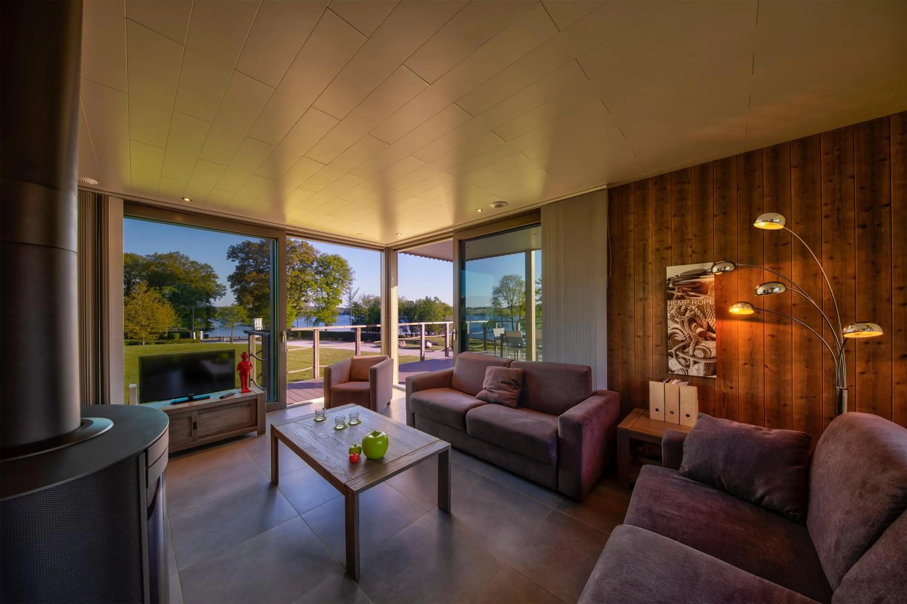 Living room in Golden Lakes Village Ardennes