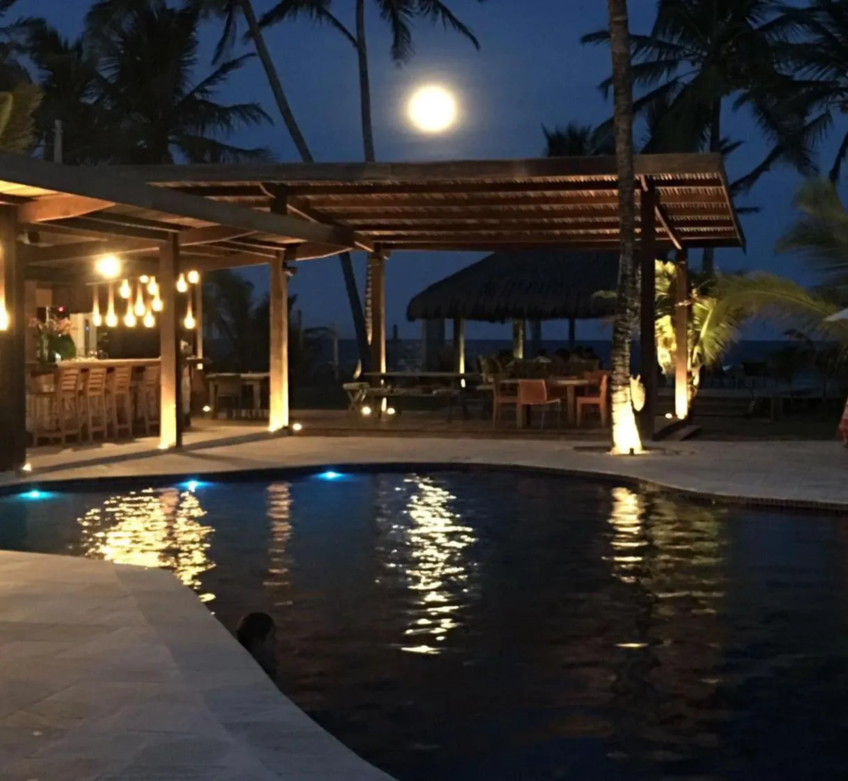 Swimming pool in Pousada Encanto da Lua