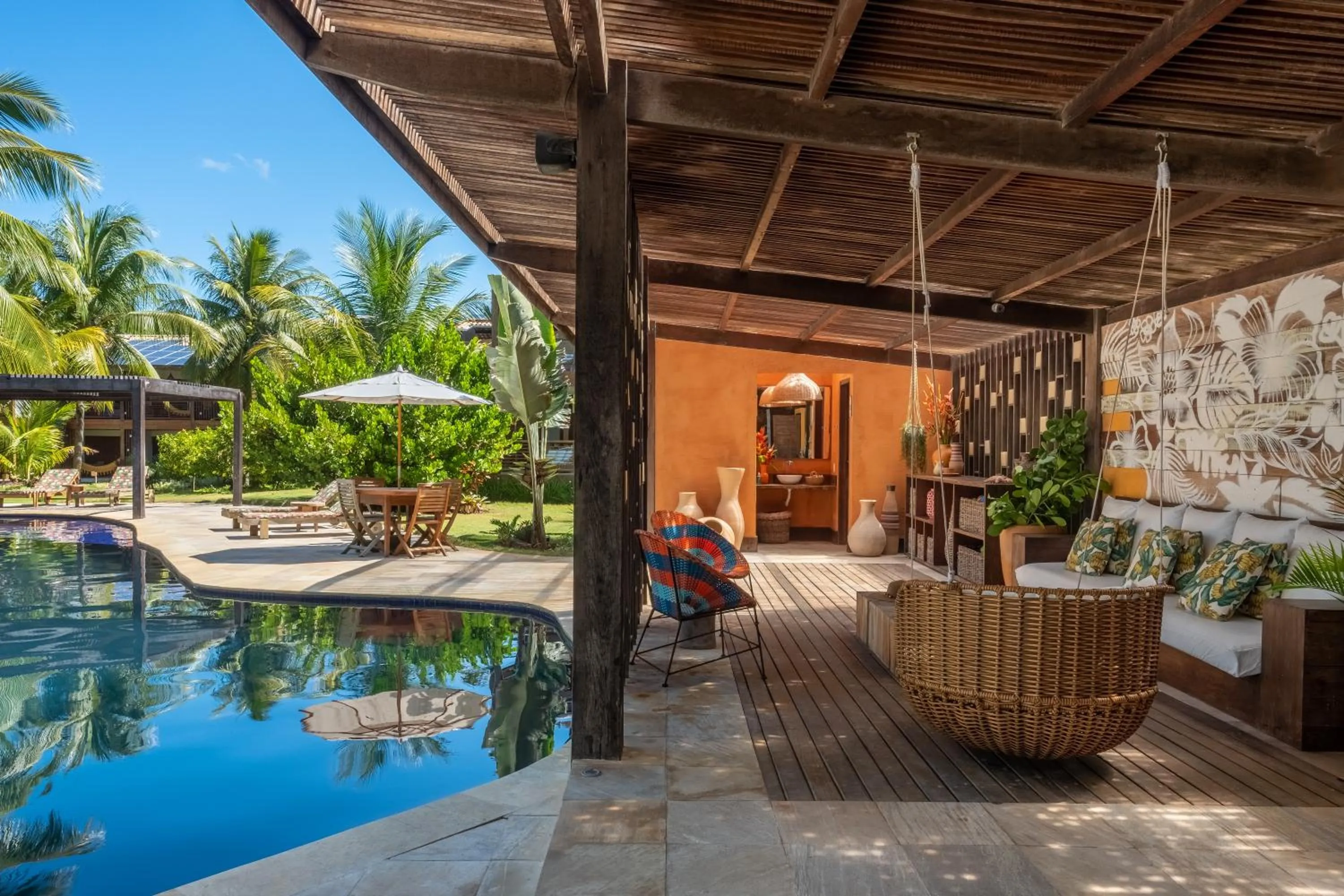 Swimming pool in Pousada Encanto da Lua