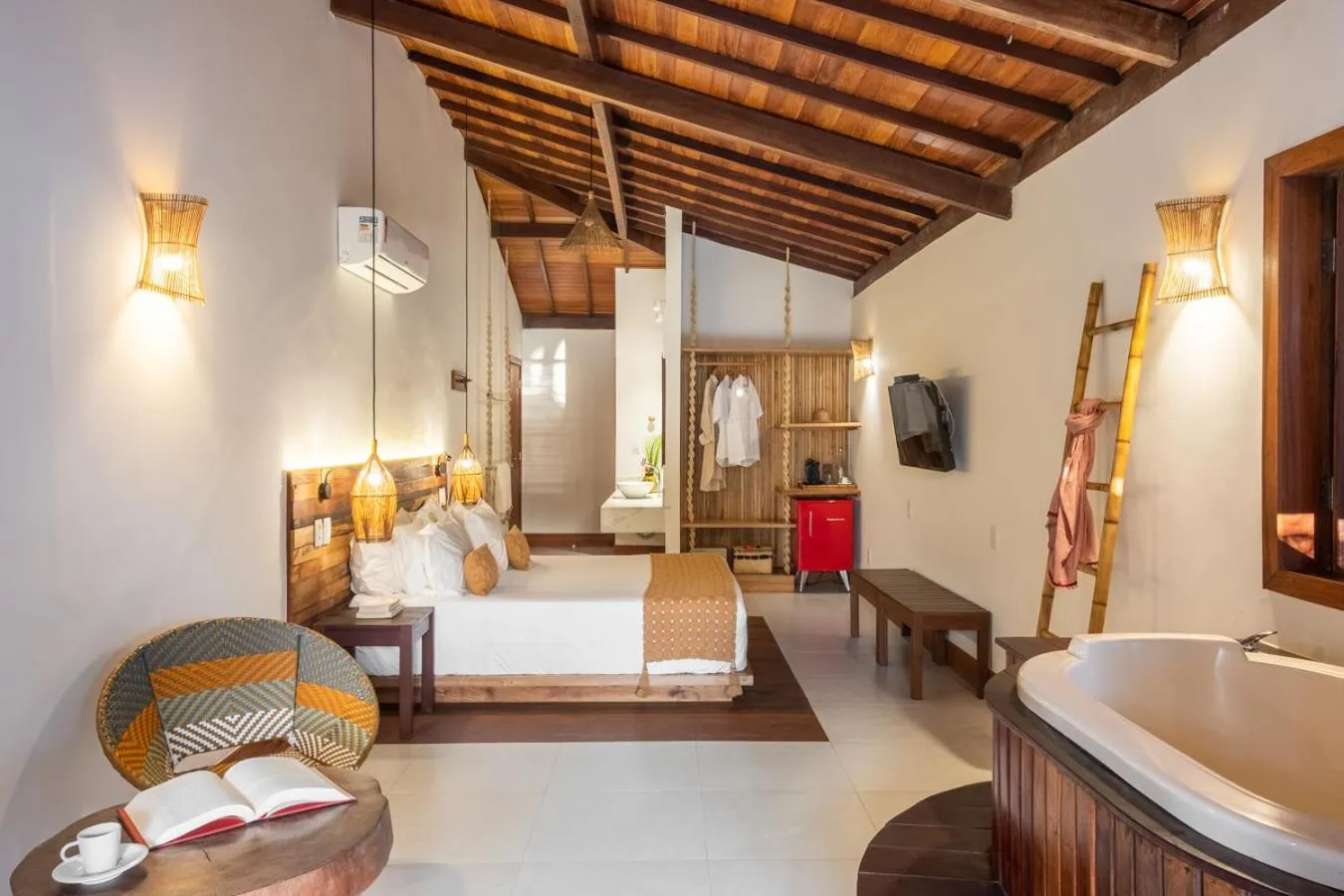 Bedroom, Bed in Pousada Encanto da Lua