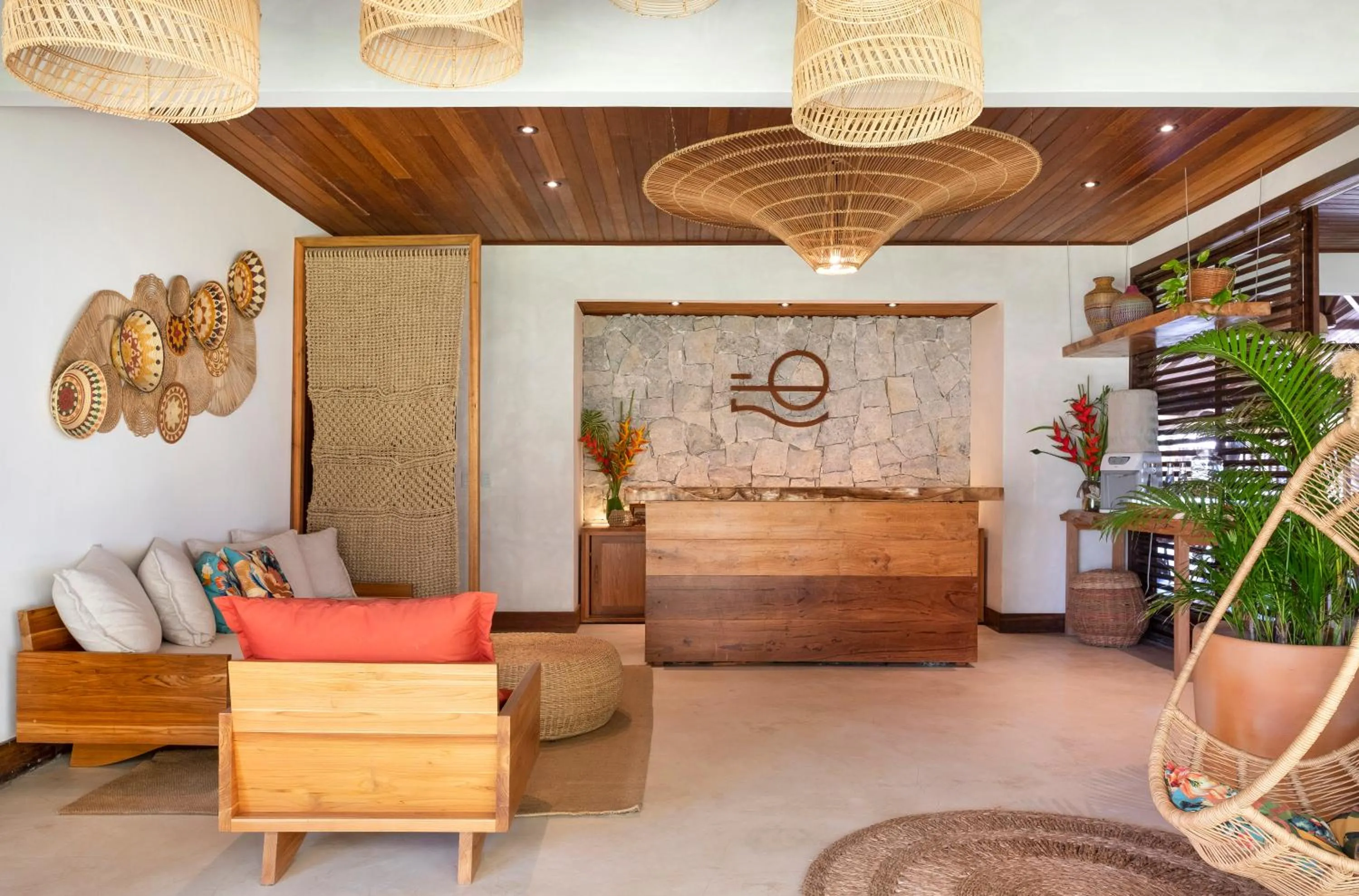Lobby or reception in Pousada Encanto da Lua