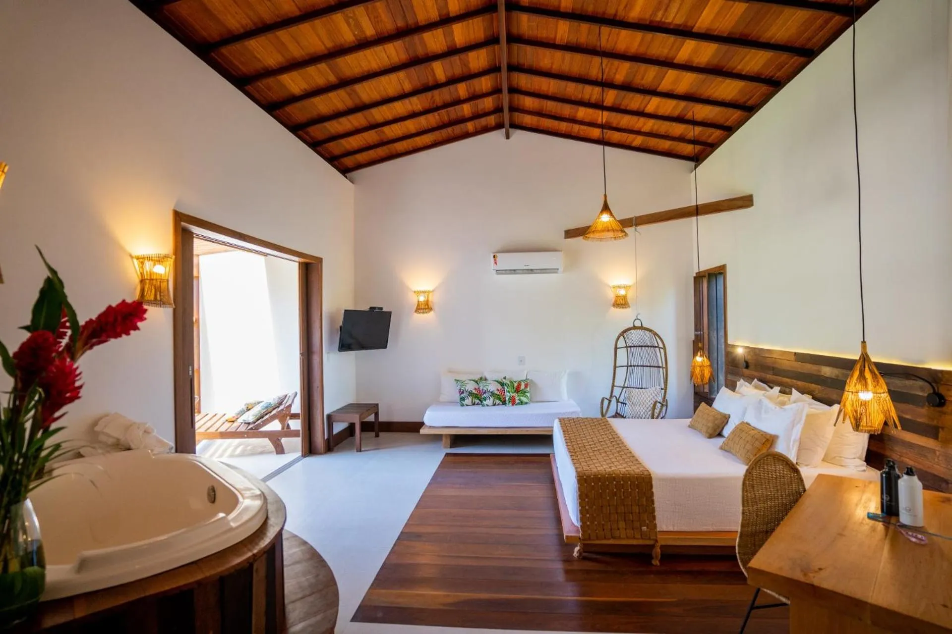 Bedroom, Bed in Pousada Encanto da Lua