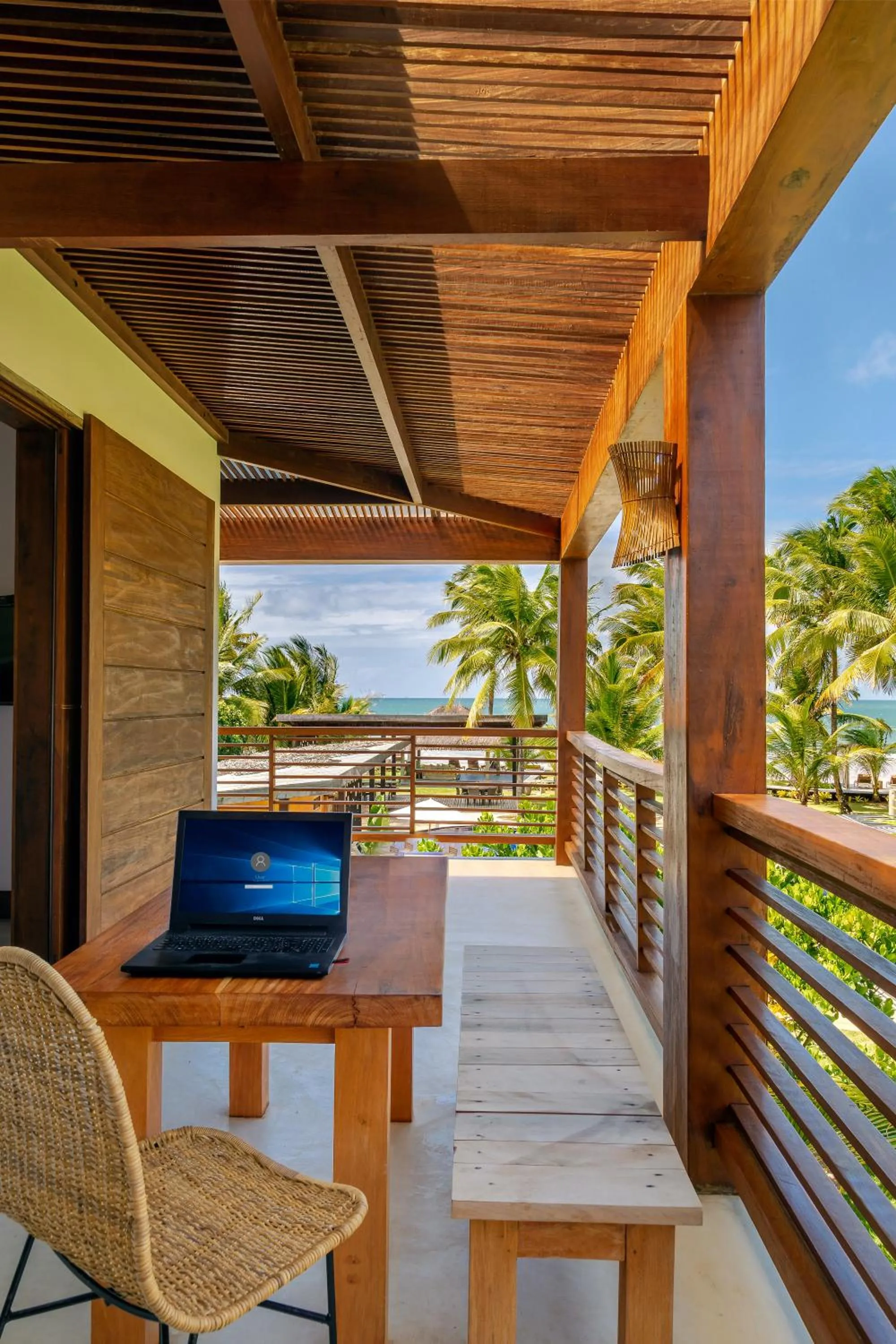 Balcony/Terrace in Pousada Encanto da Lua