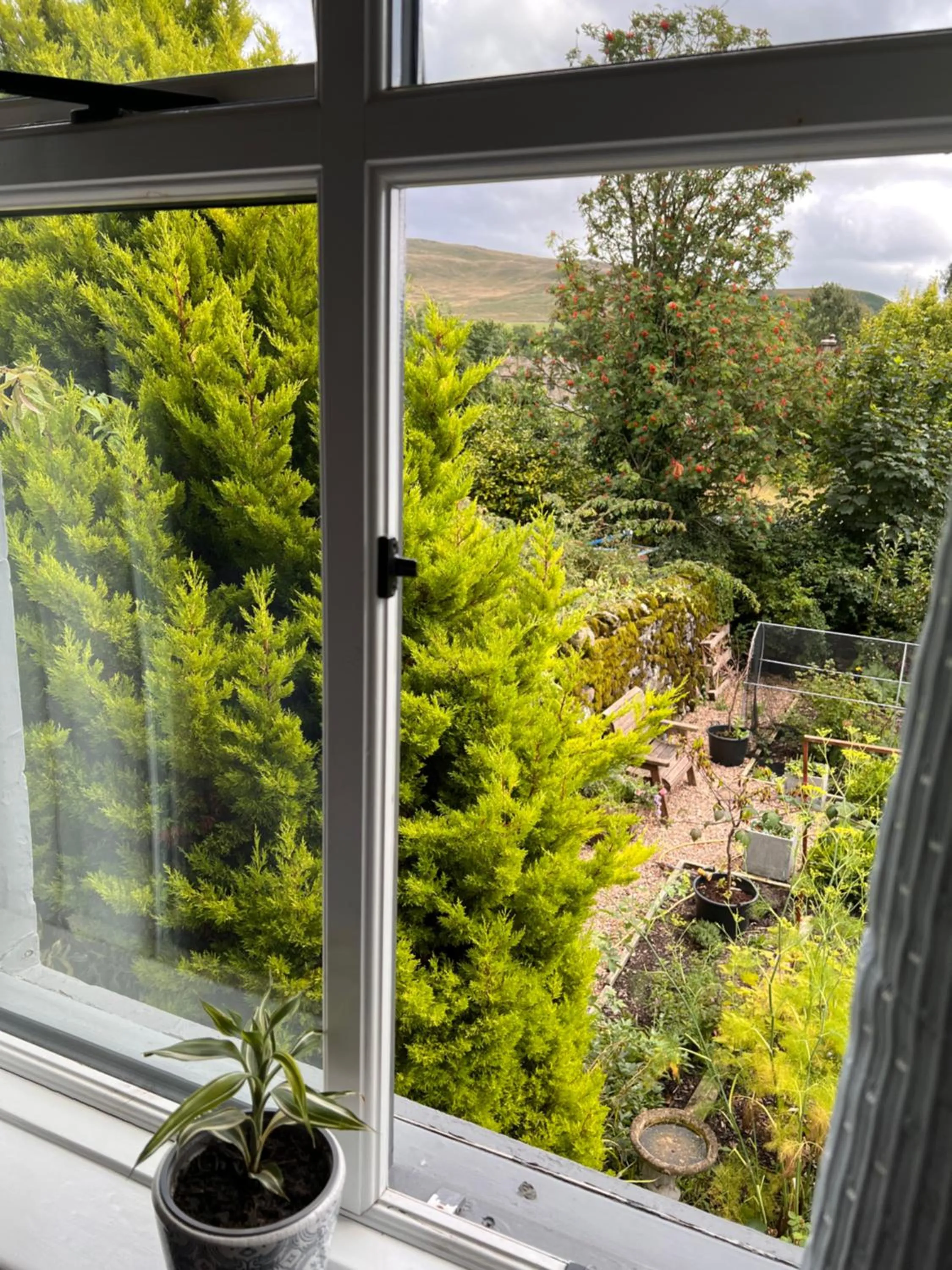 Garden view in Devonshire Arms Inn