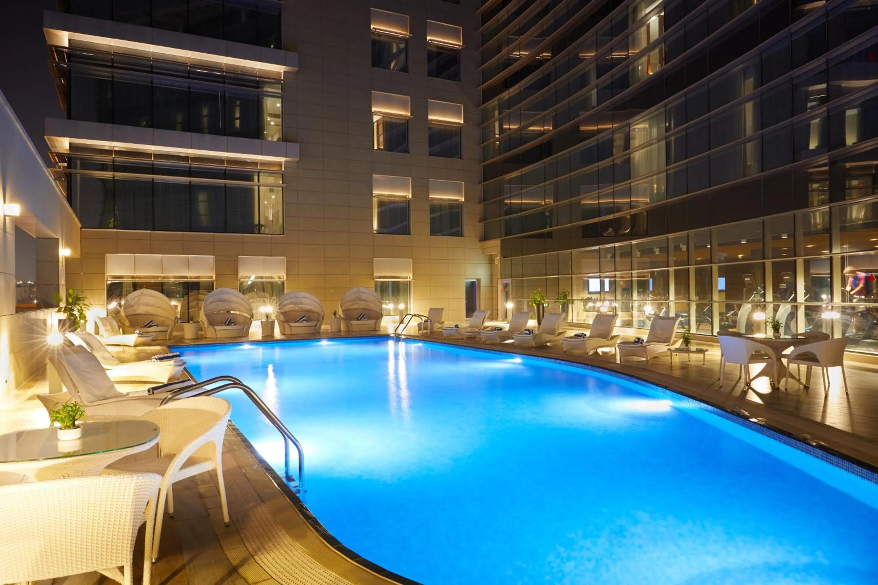 Swimming pool in dusitD2 Salwa Doha