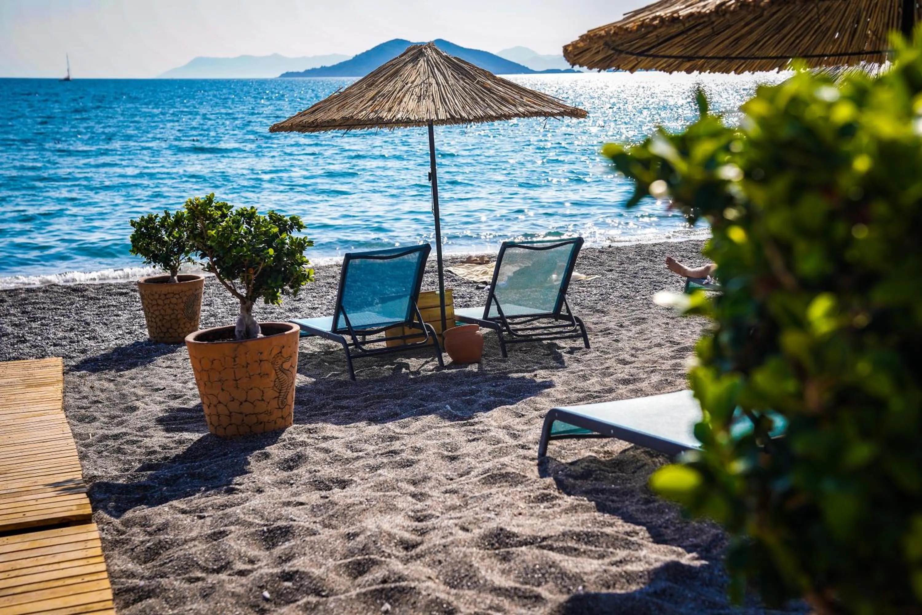 Beach in Uras Beach Hotel