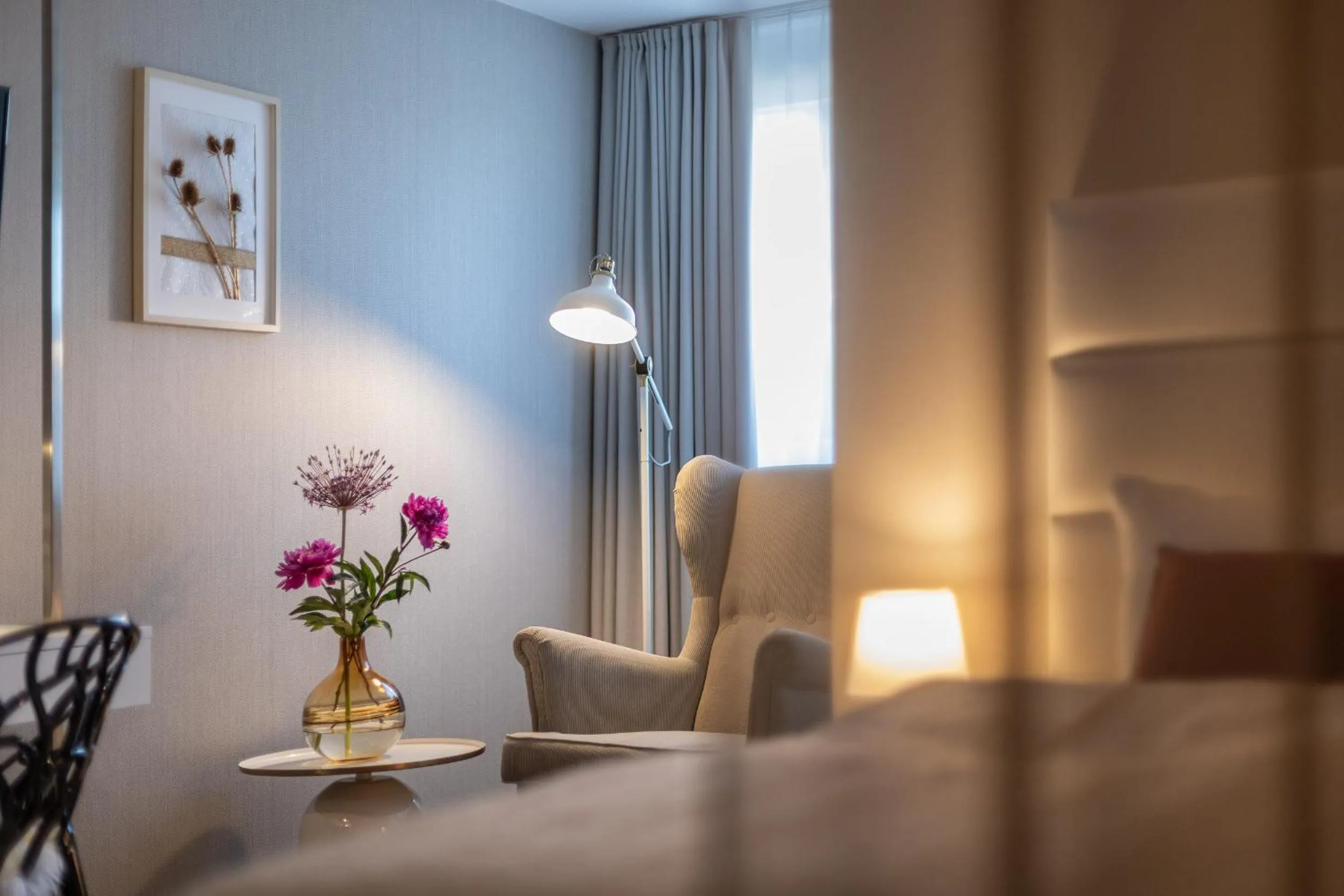 Seating area, Bed in Ganter Hotel & Restaurant Mohren